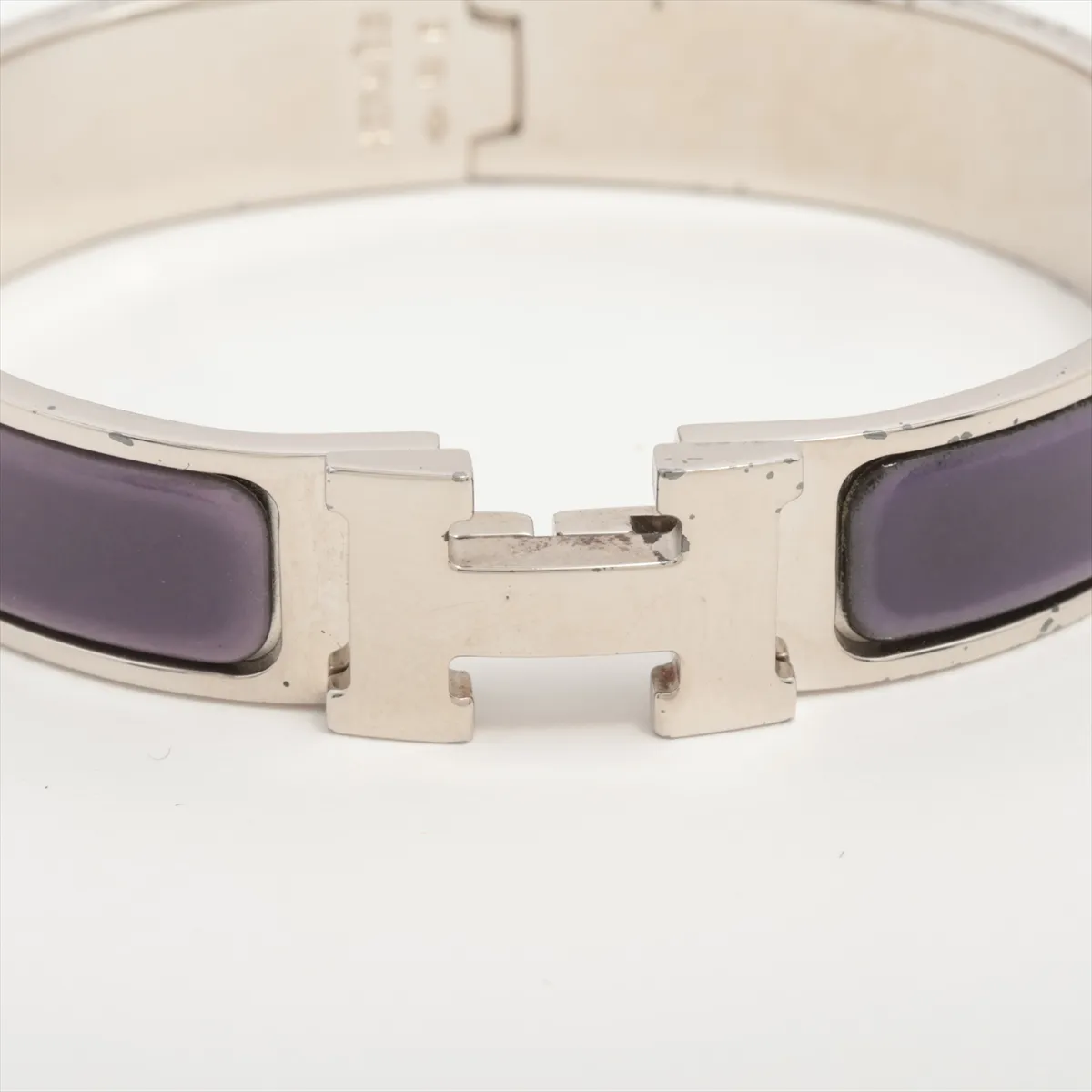 Click H Fan Bangle, GP (Gold Plated), Silver x Purple. Shows — view 3