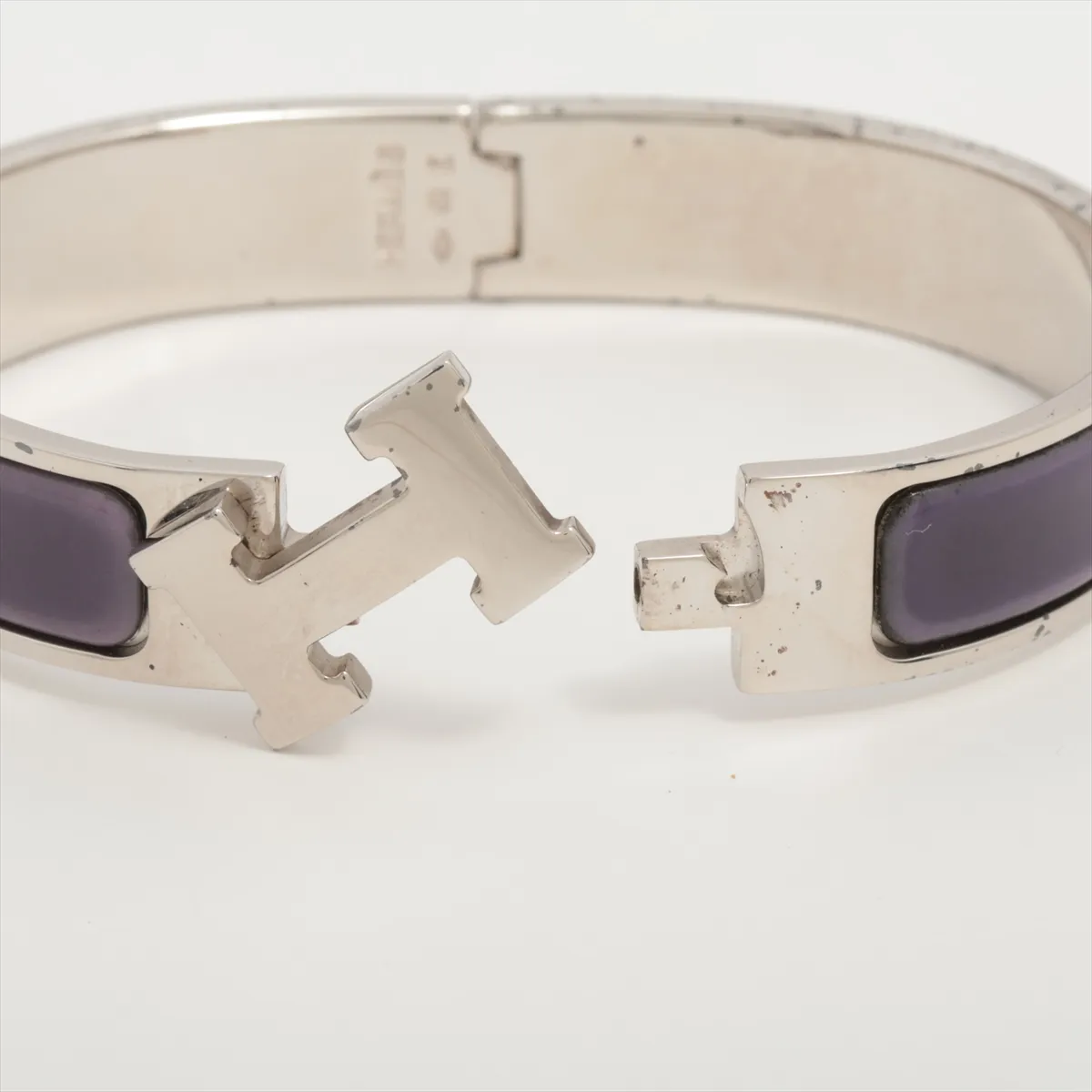Click H Fan Bangle, GP (Gold Plated), Silver x Purple. Shows — view 5