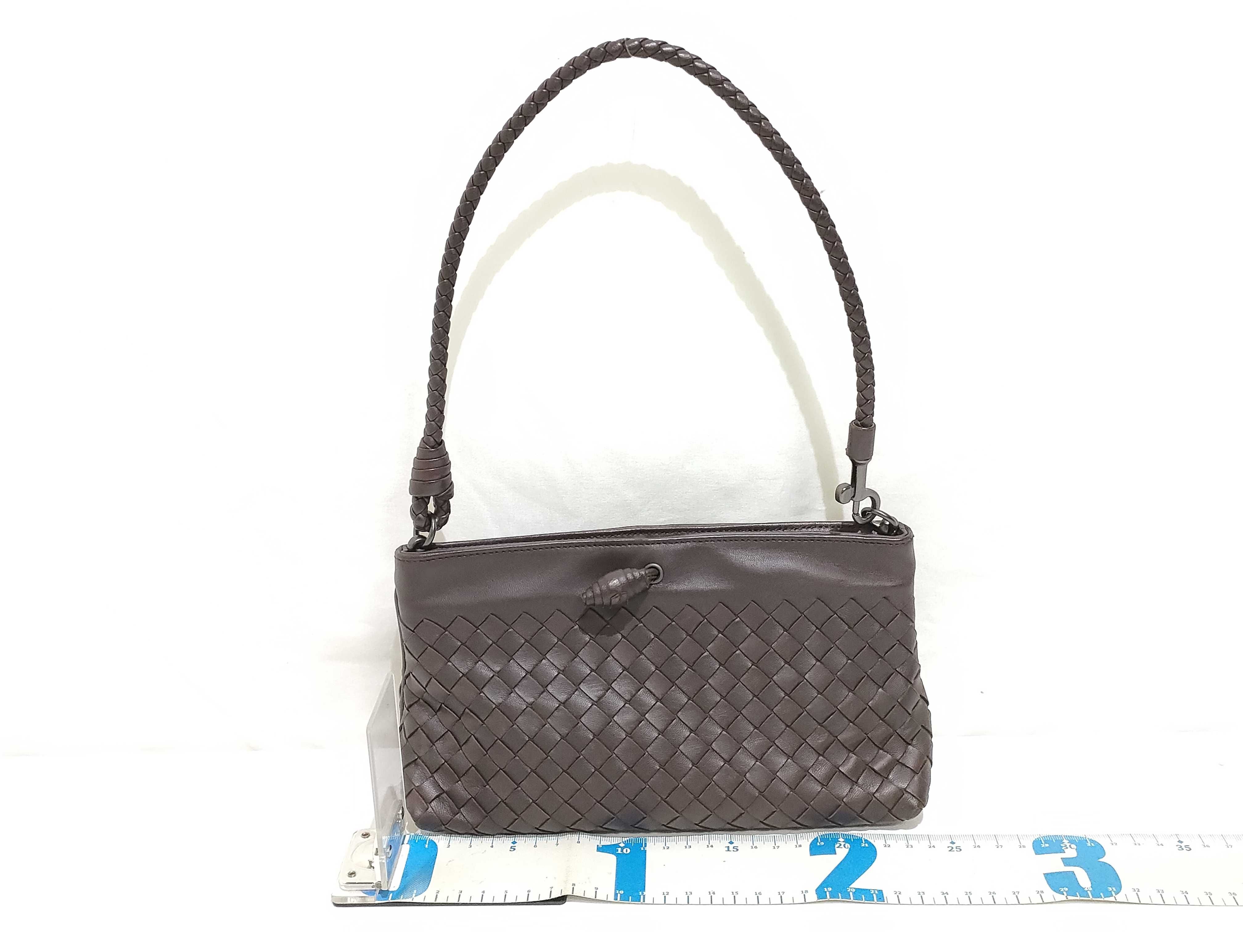 Intrecciato HK - Brown Shoulder Bag — view 2