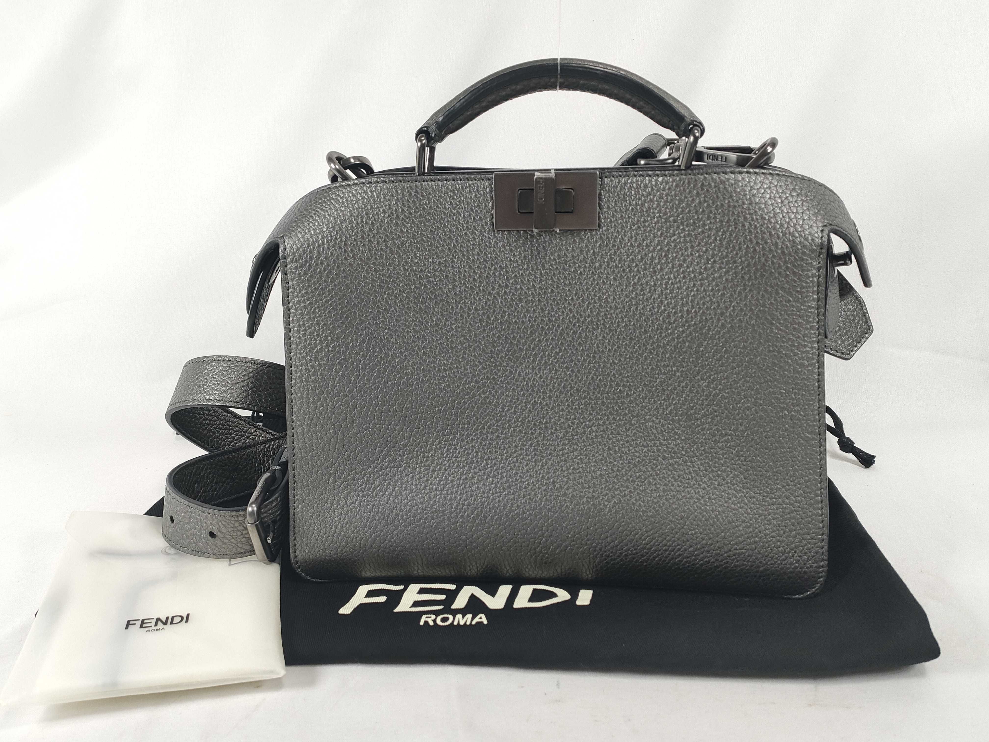 7VA530 Peekaboo I.C.U Small Handbag with Dust Bag, Strap, and Rain Cover