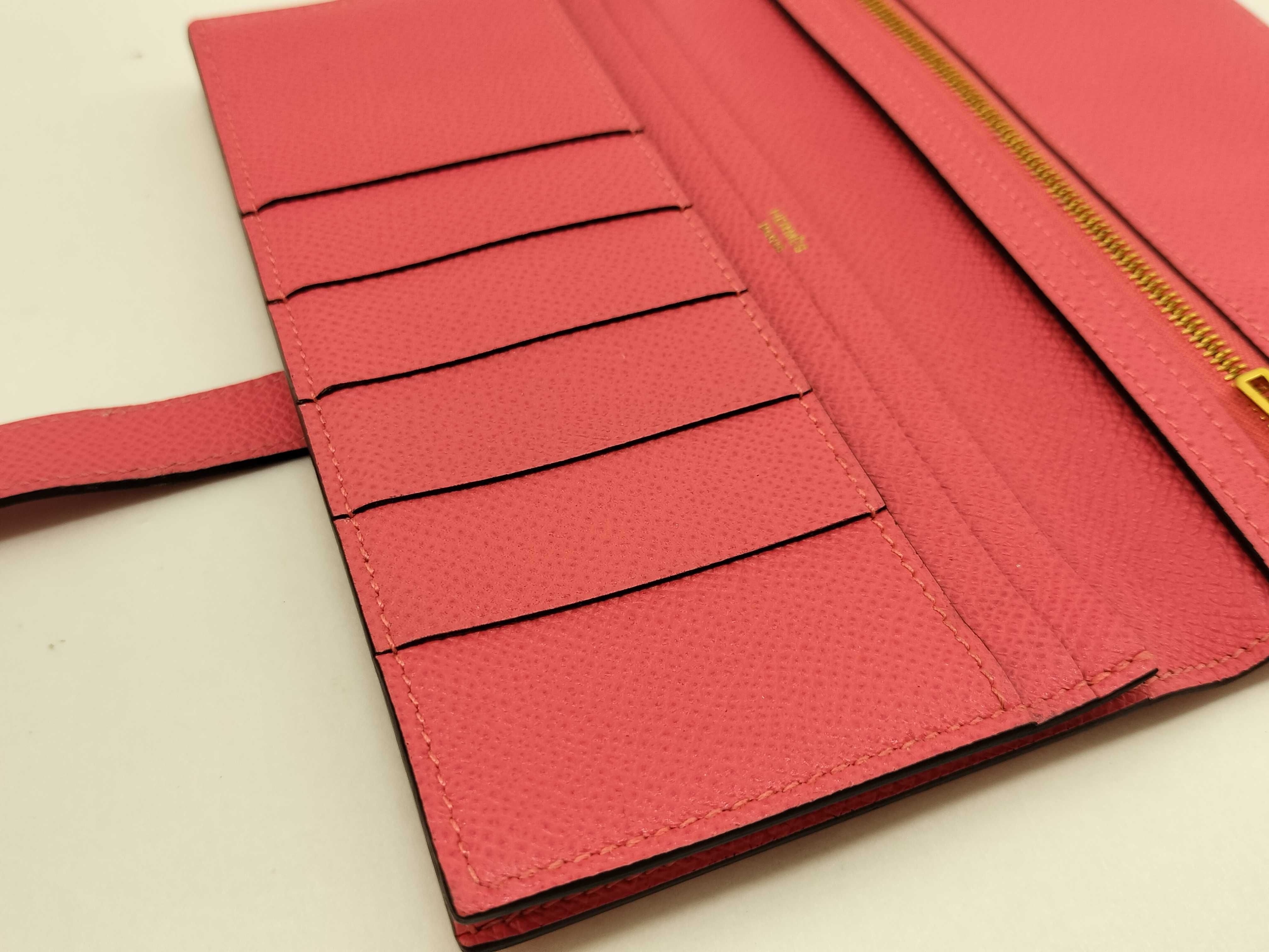 Bearn Soufflé Wallet, A-stamp, Epsom leather, Rose Azalee, Gold D — view 11
