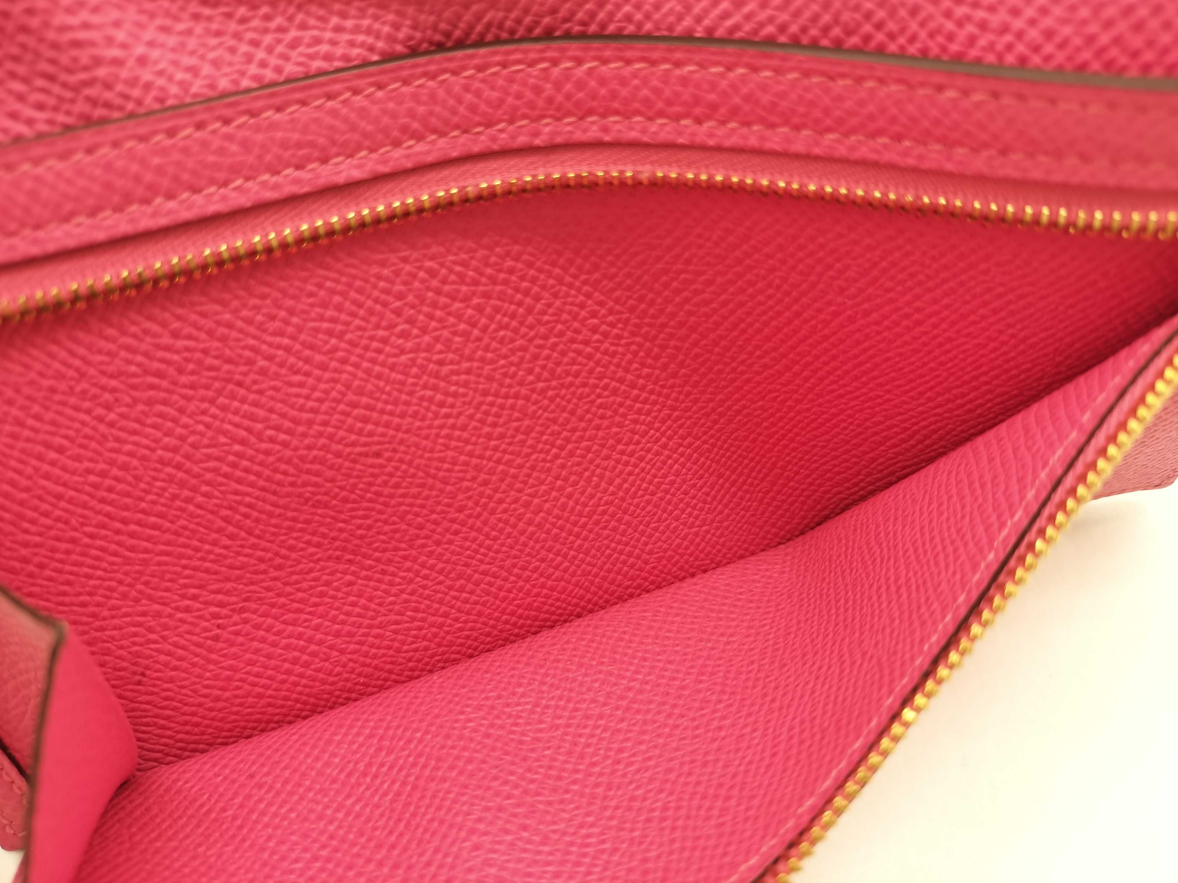 Bearn Soufflé Wallet, A-stamp, Epsom leather, Rose Azalee, Gold D — view 13