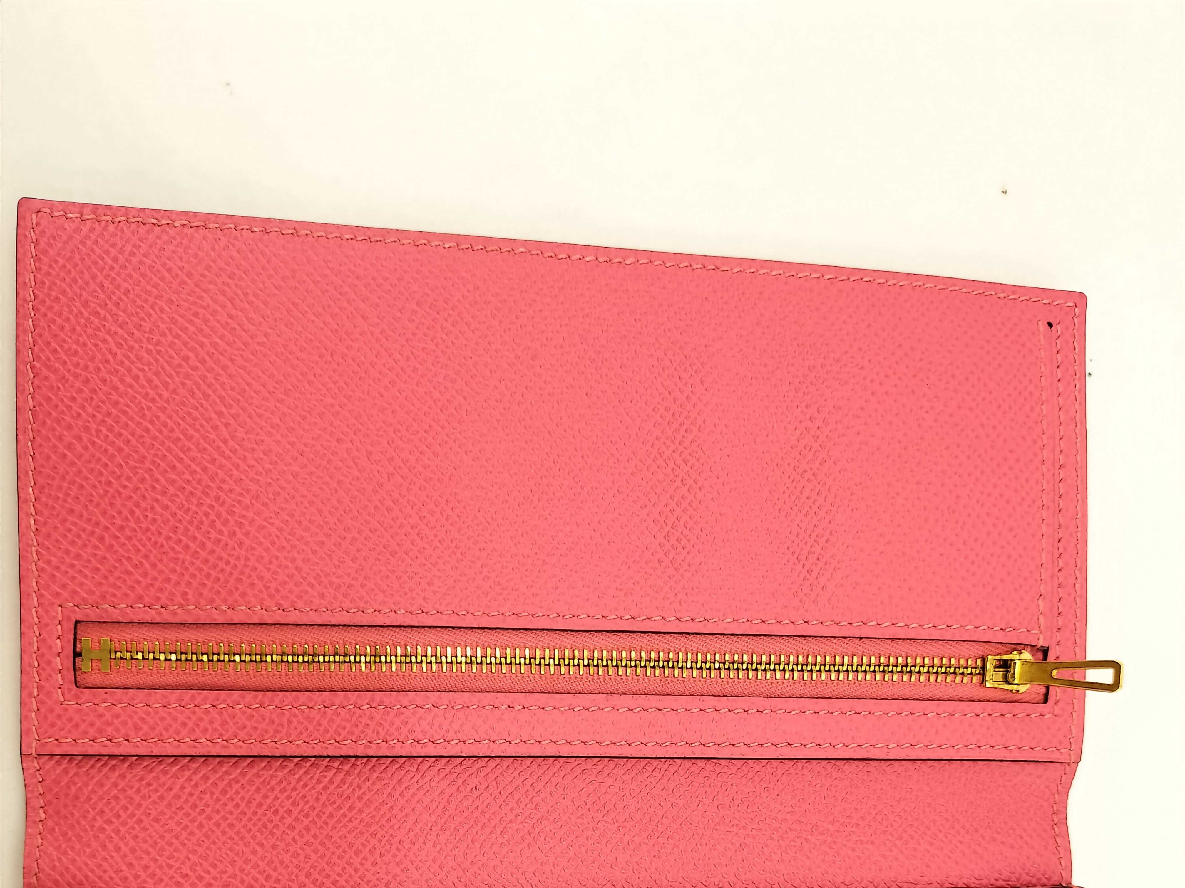 Bearn Soufflé Wallet, A-stamp, Epsom leather, Rose Azalee, Gold D — view 9