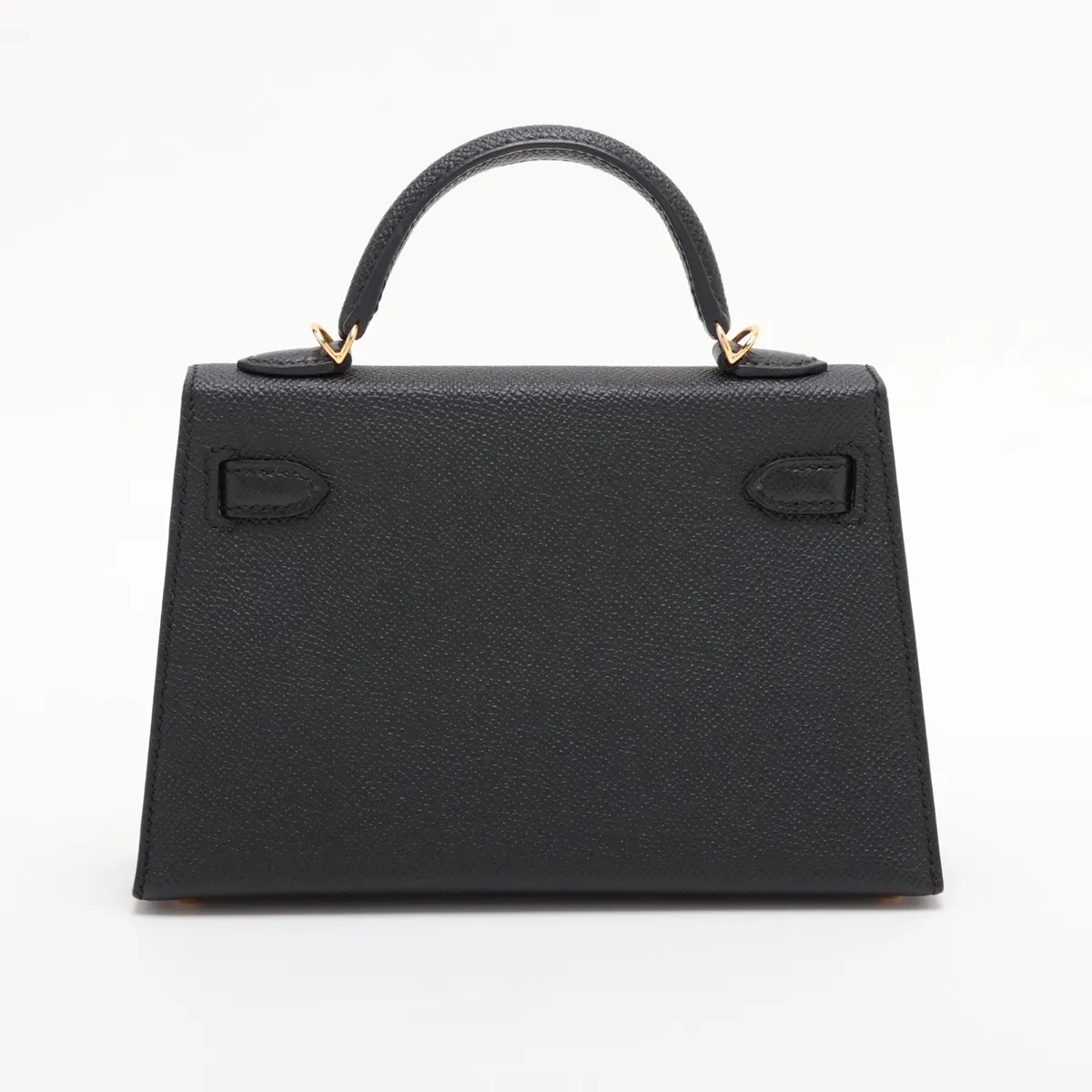[Individually packaged] Hermes Mini Kelly 2 20 Sellier Veau Epsom Black Gold Hardware — view 2