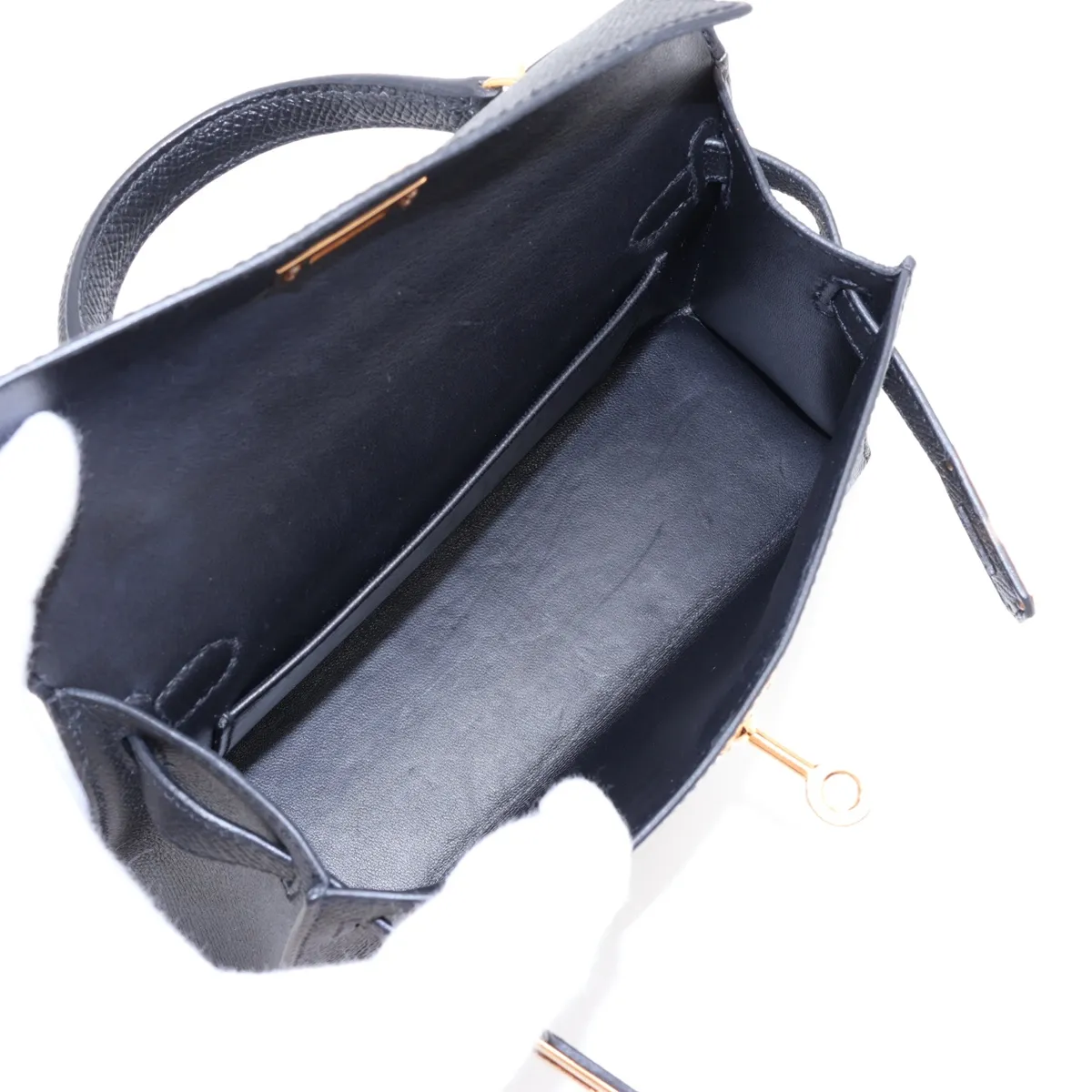 [Individually packaged] Hermes Mini Kelly 2 20 Sellier Veau Epsom Black Gold Hardware — view 8
