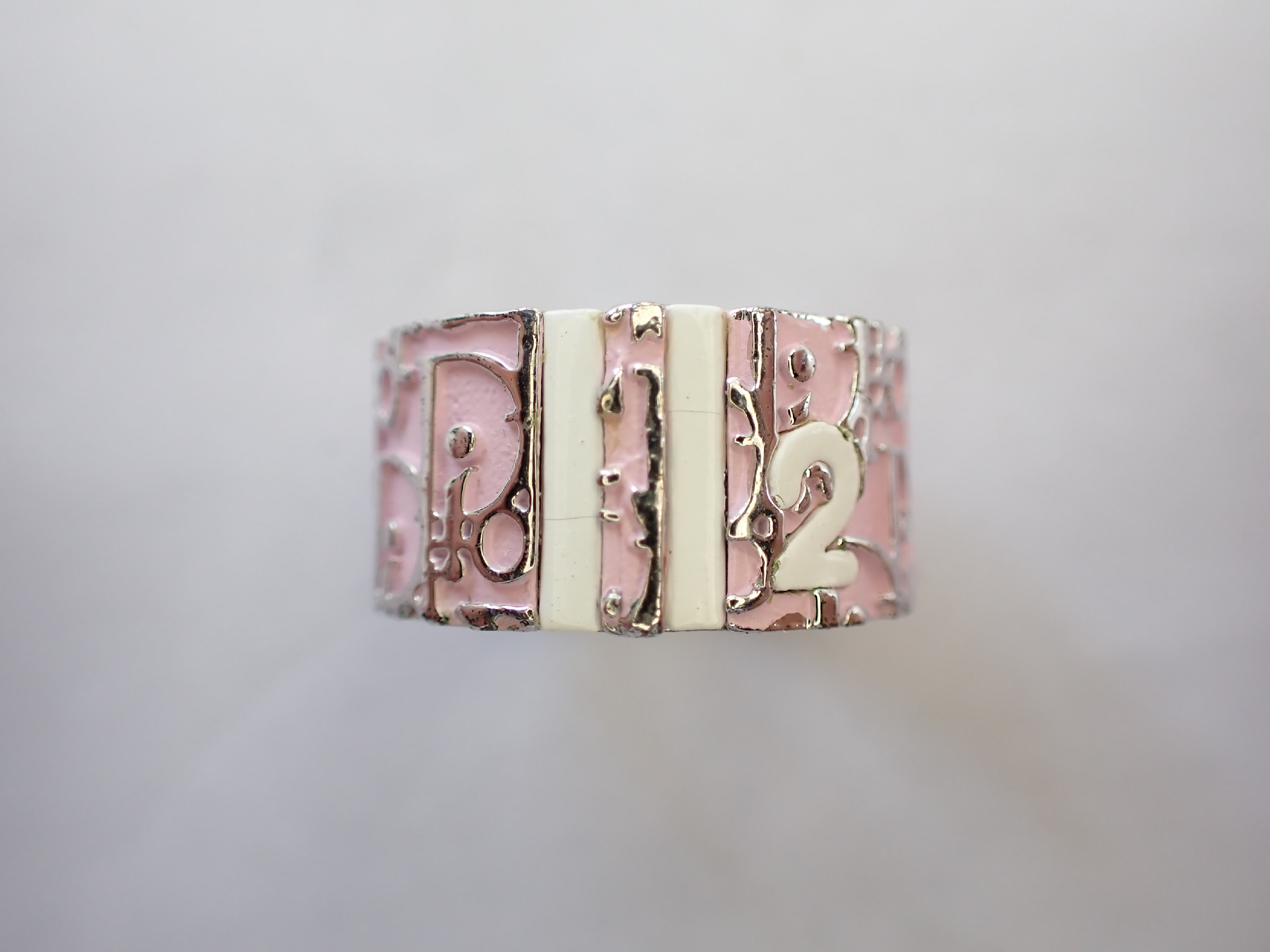 Trotter Stripe Line Ring, Pink, Approx. Size 12 — view 3