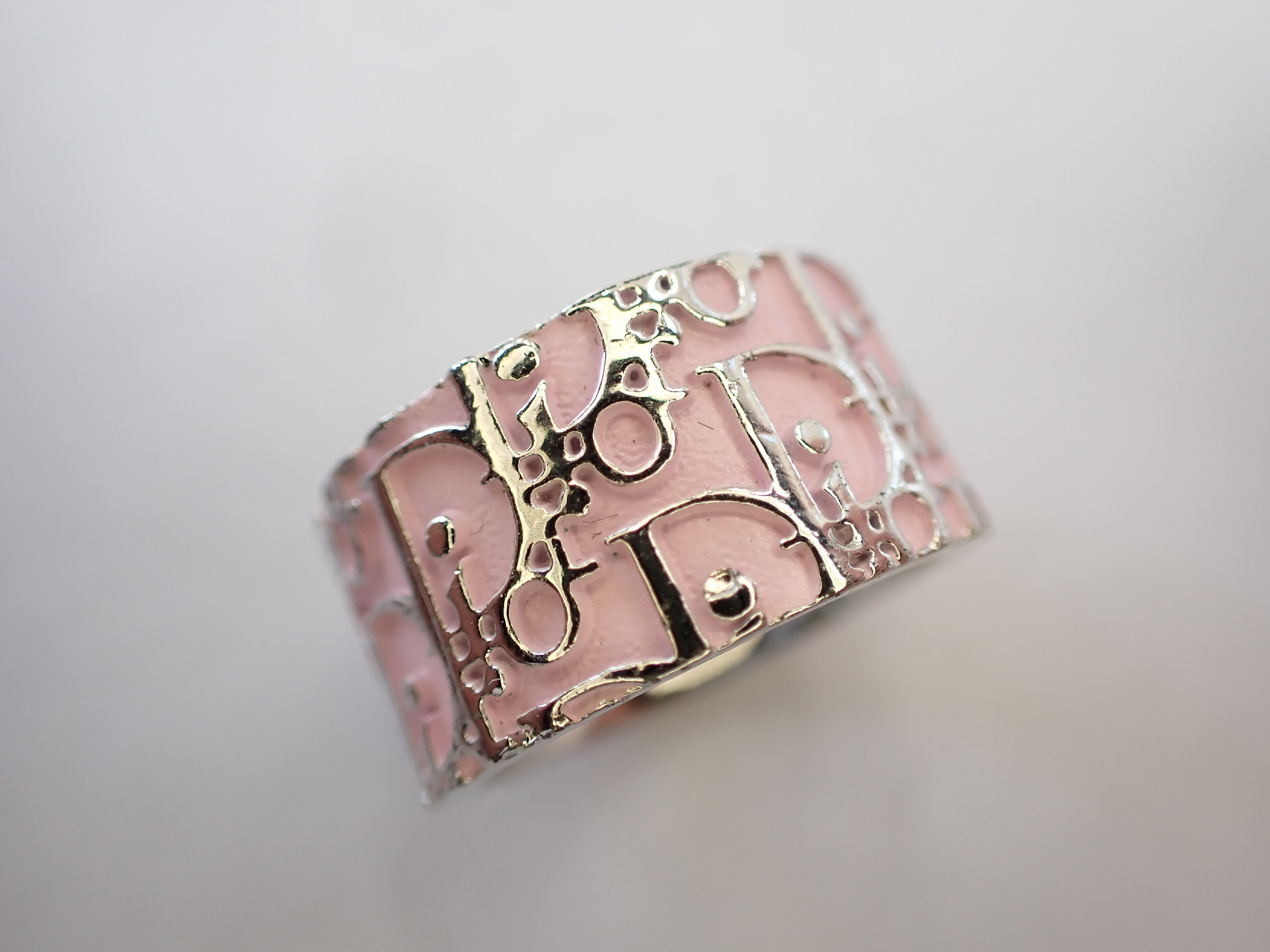 Trotter Stripe Line Ring, Pink, Approx. Size 12 — view 4
