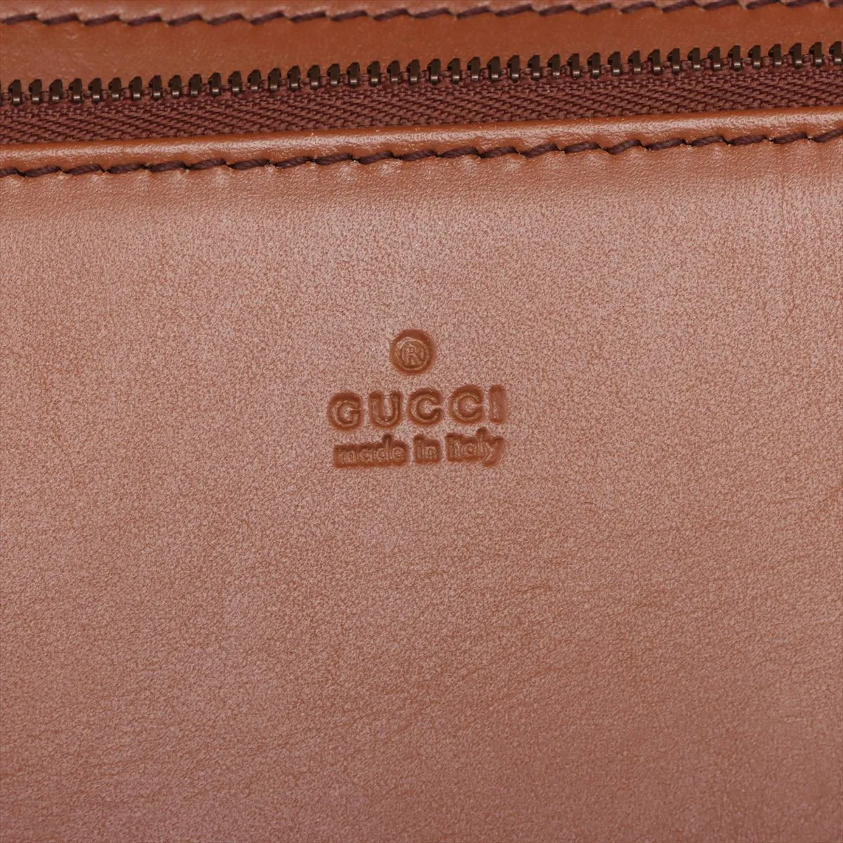 Horsebit Leather Shoulder Bag Brown 382275 — view 9