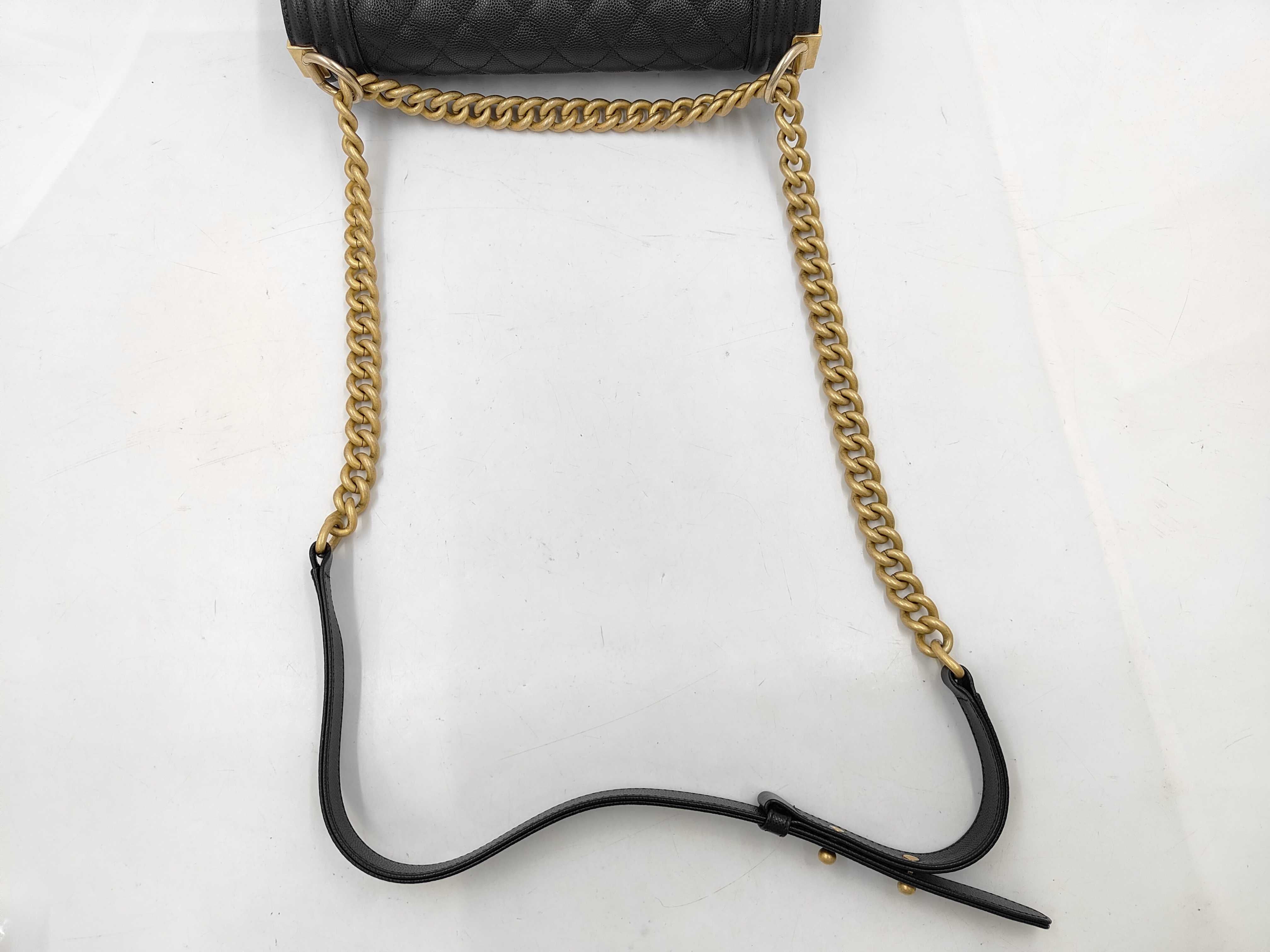 Boy Chanel 25 Shoulder Bag with Black and Gold Hardware — view 3