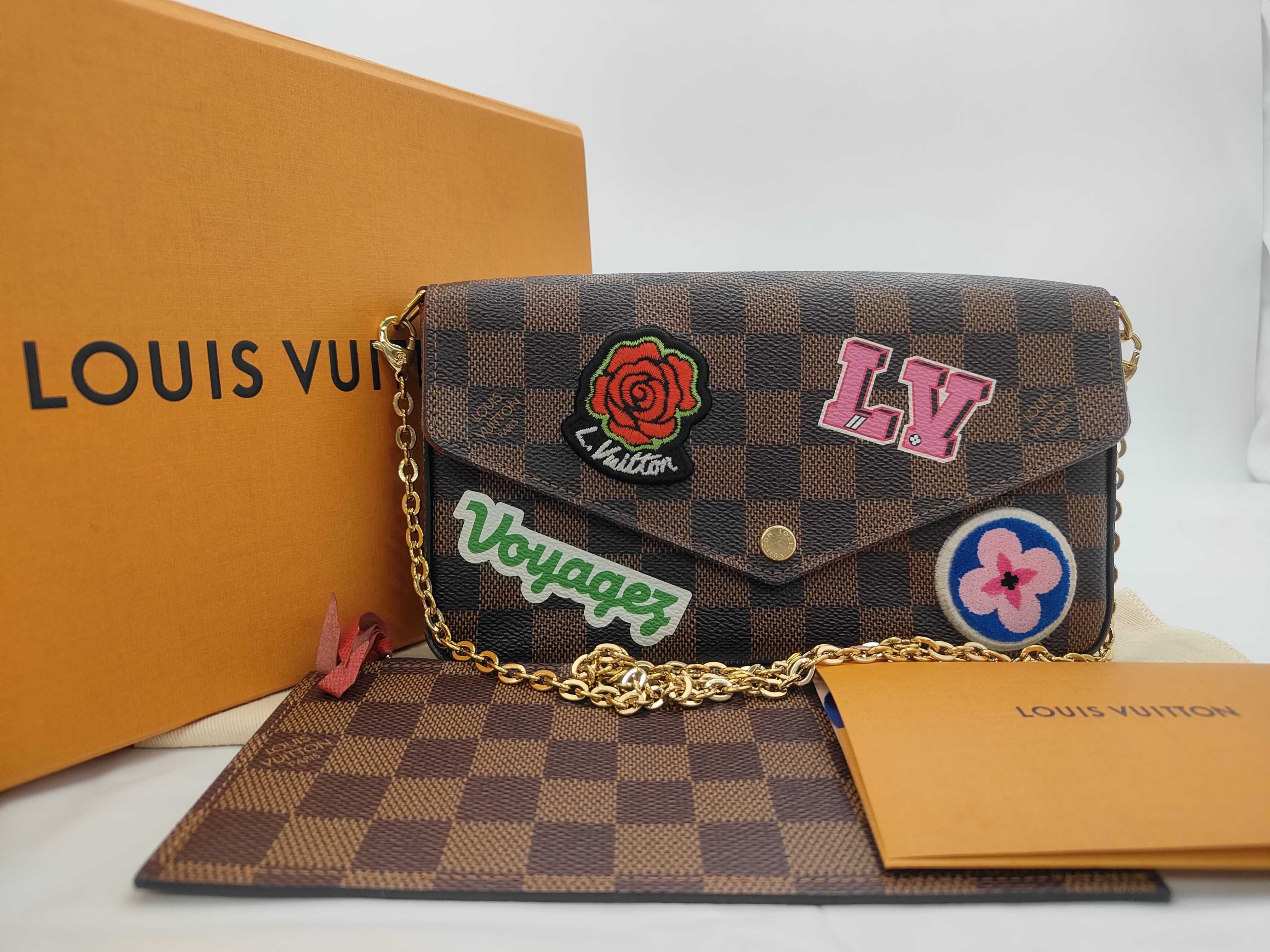 Monogram LV Pochette Felicie Shoulder Bag