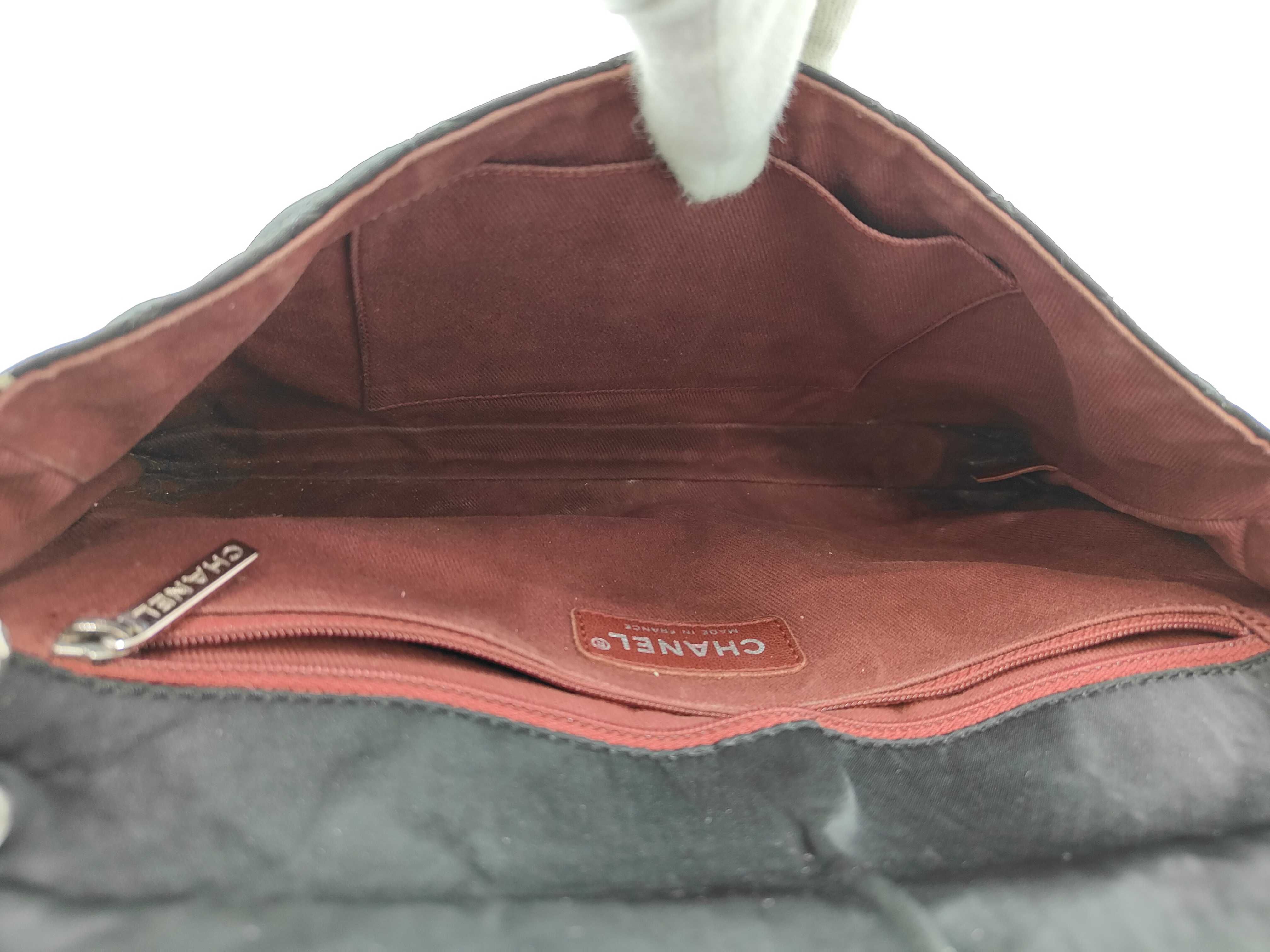 Matelassé Chain Shoulder Bag with Logo, Cotton Shoulder Bag — view 9