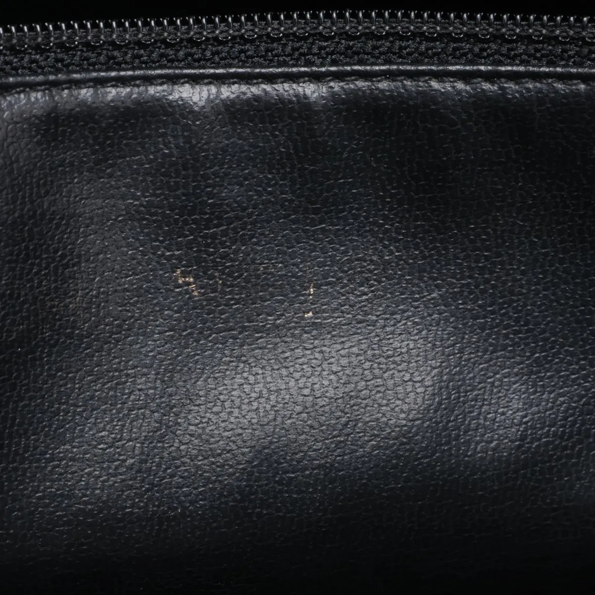 Triple Coco Caviar Skin Chain Shoulder Bag, Black with Gold Hardware — view 12