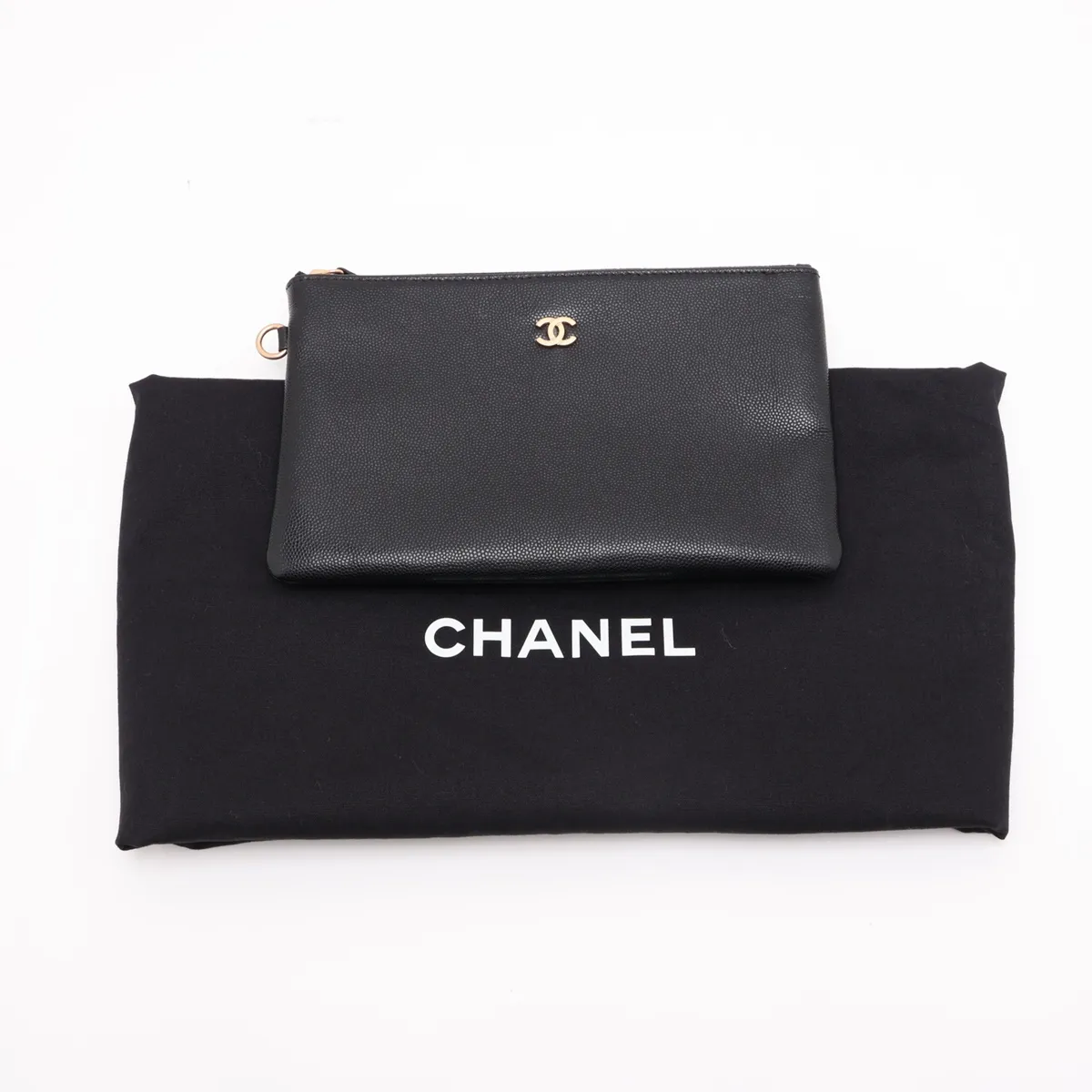 [Individually packaged] Chanel 25 Medium Caviar Skin Chain Shoulder Bag, Black with Gold Hardware, X78XHE01, Random Plate, AS5293 — view 9
