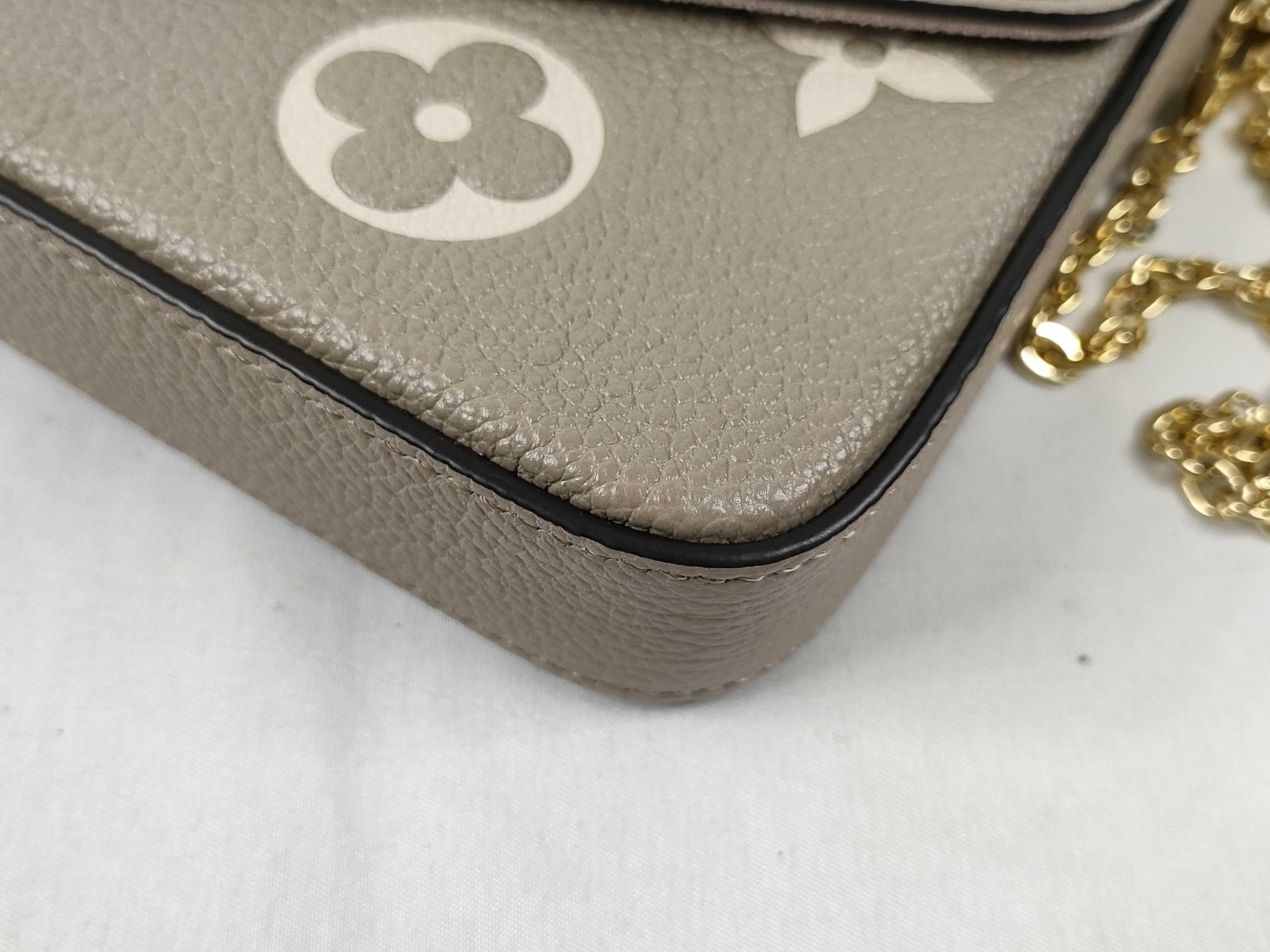 Monogram Empreinte Cream Bicolor Monogram Pochette Felicie Shoulder Bag — view 6