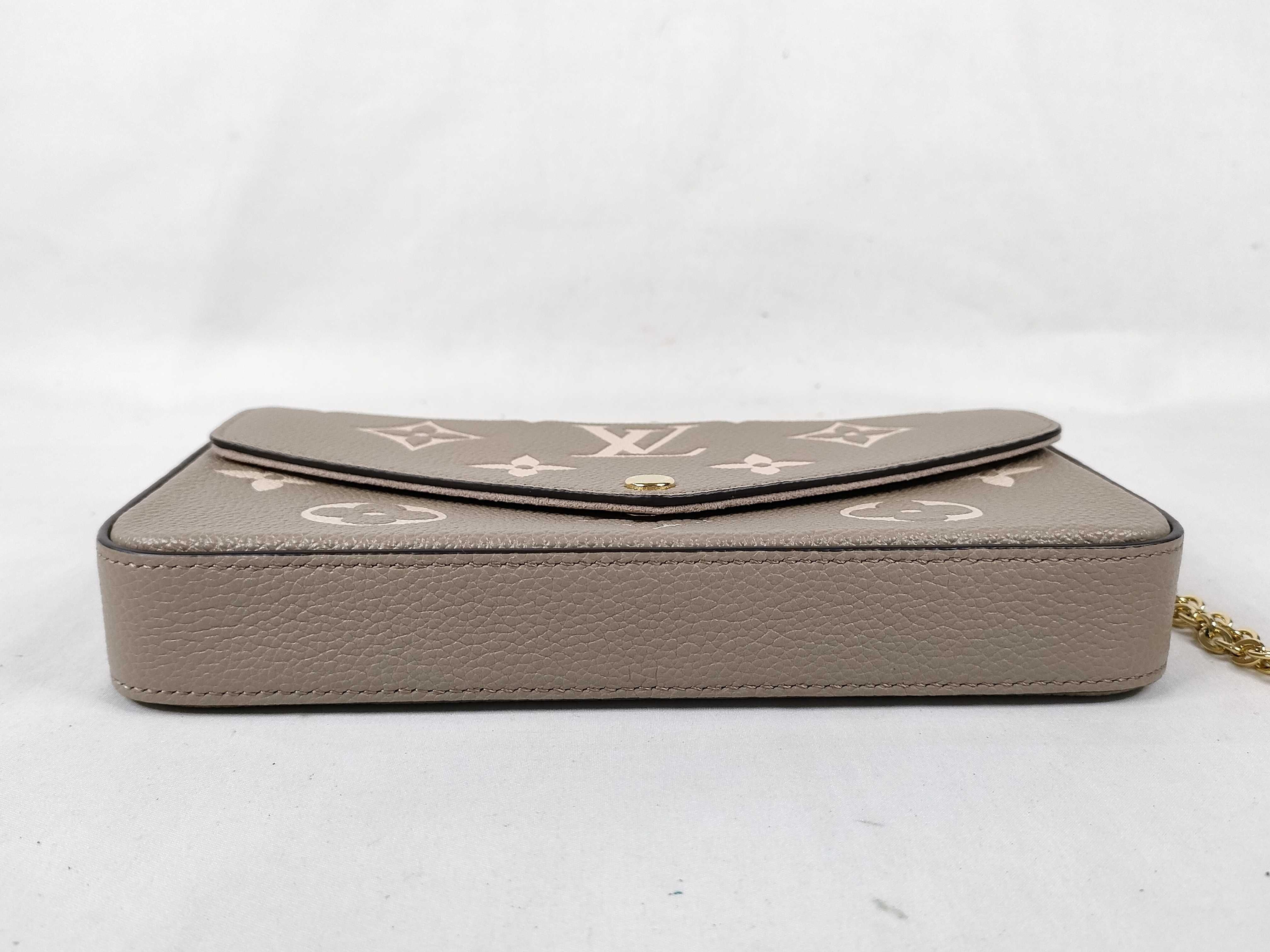 Monogram Empreinte Cream Bicolor Monogram Pochette Felicie Shoulder Bag — view 7