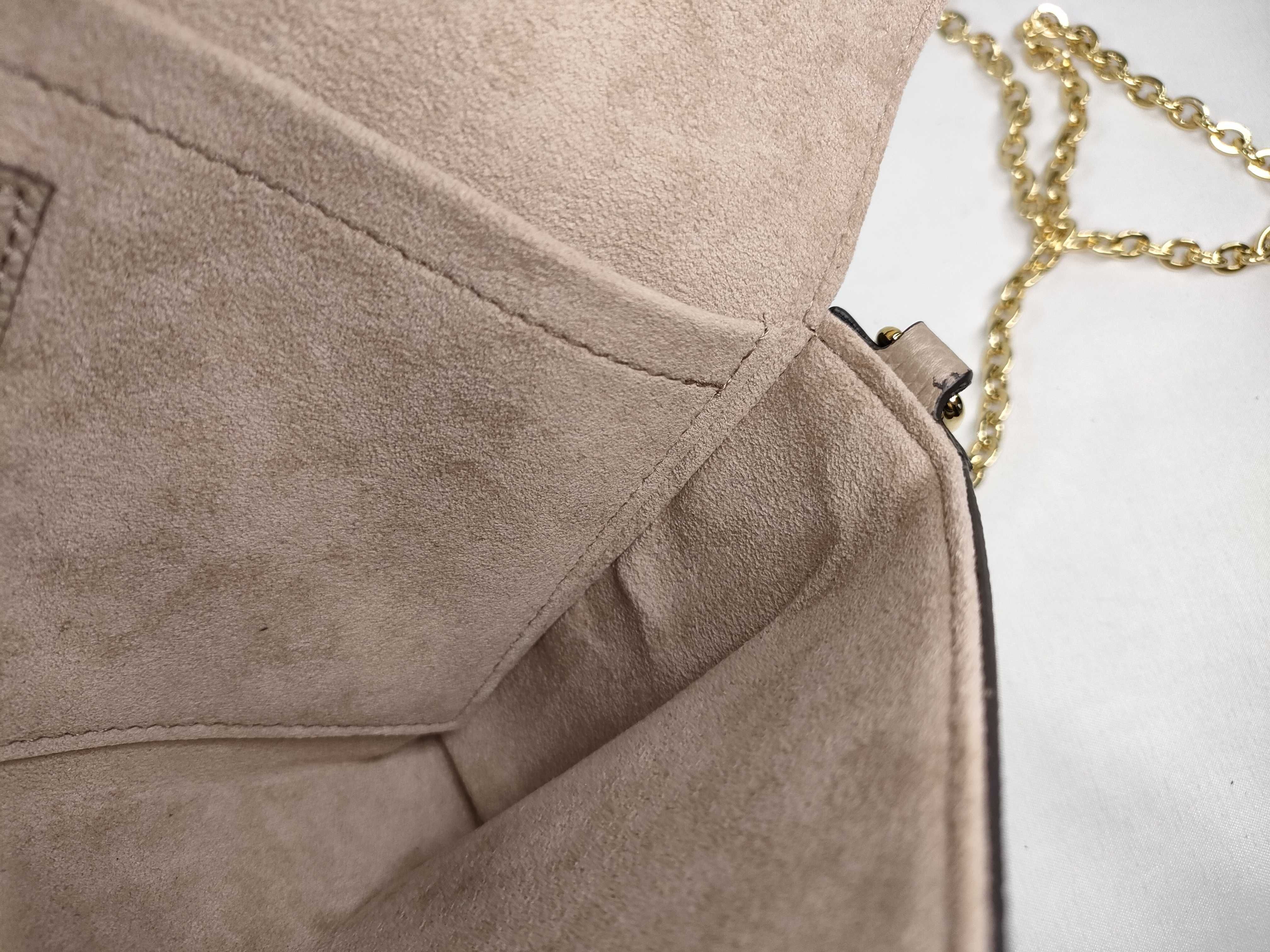 Monogram Empreinte Cream Bicolor Monogram Pochette Felicie Shoulder Bag — view 9
