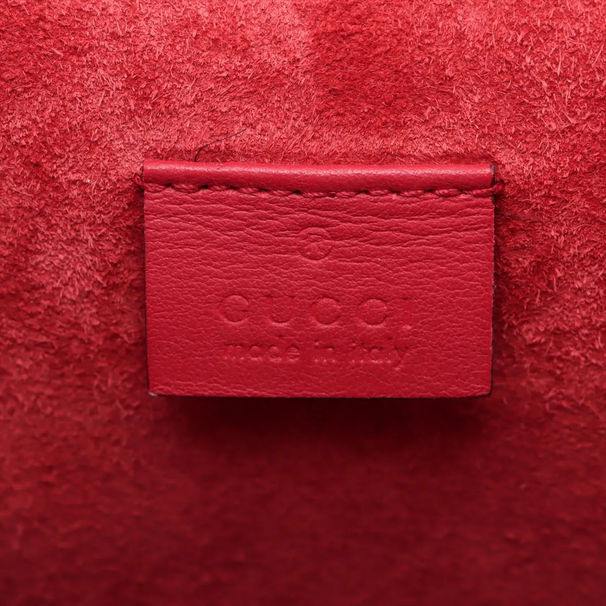 GG Supreme Dionysus PVC x Suede Chain Shoulder Bag Beige x Red 400249 — view 11