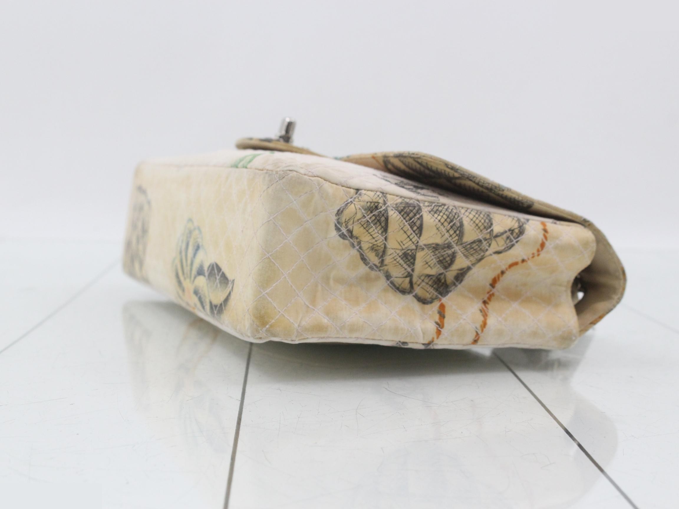 Matelassé Nylon Single Flap Double Chain Bag — view 6