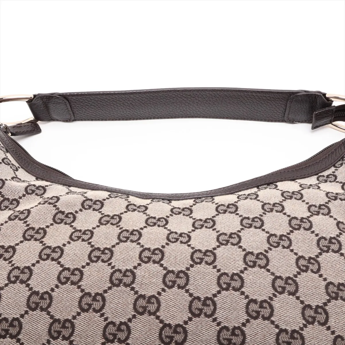 GG Canvas 257297 Canvas x Leather Shoulder Bag Brown Outlet — view 6