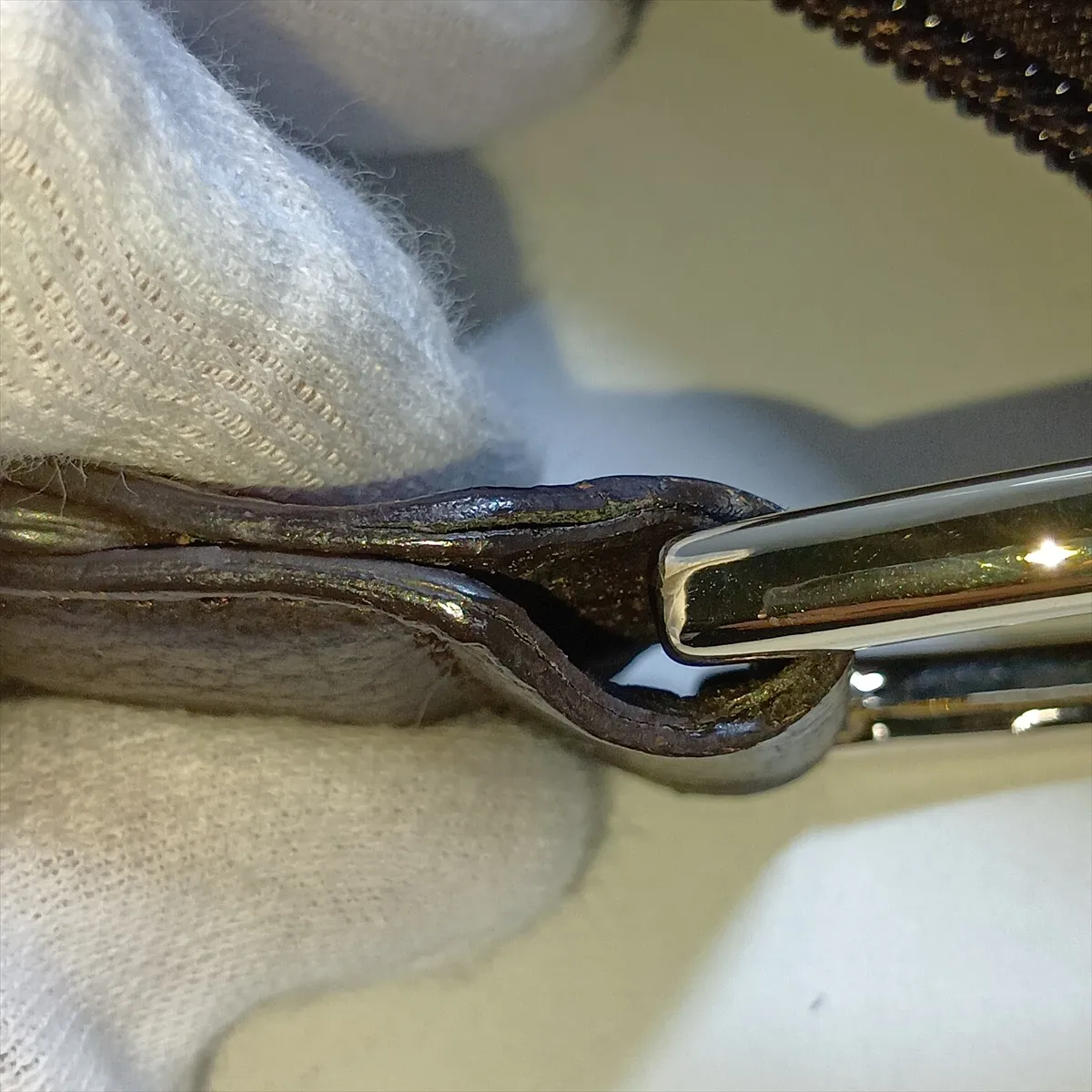GG Canvas 257297 Canvas x Leather Shoulder Bag Brown Outlet — view 10