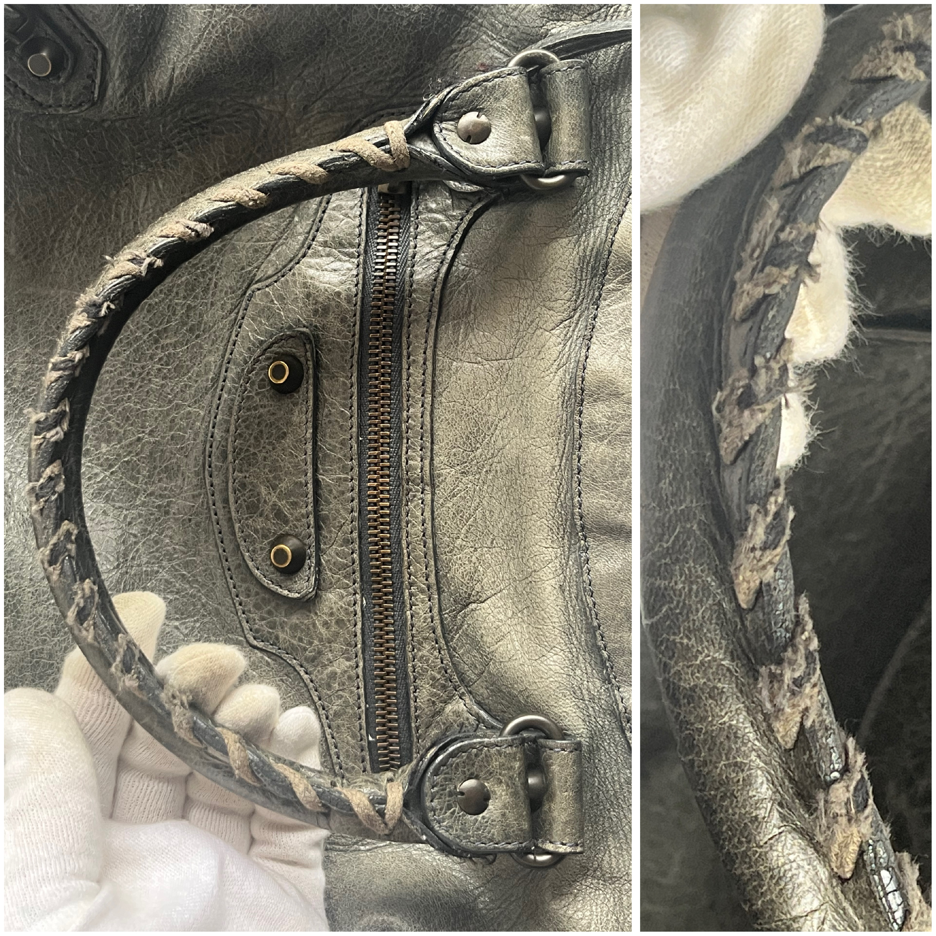 The City Olive Black Shoulder Bag — view 6