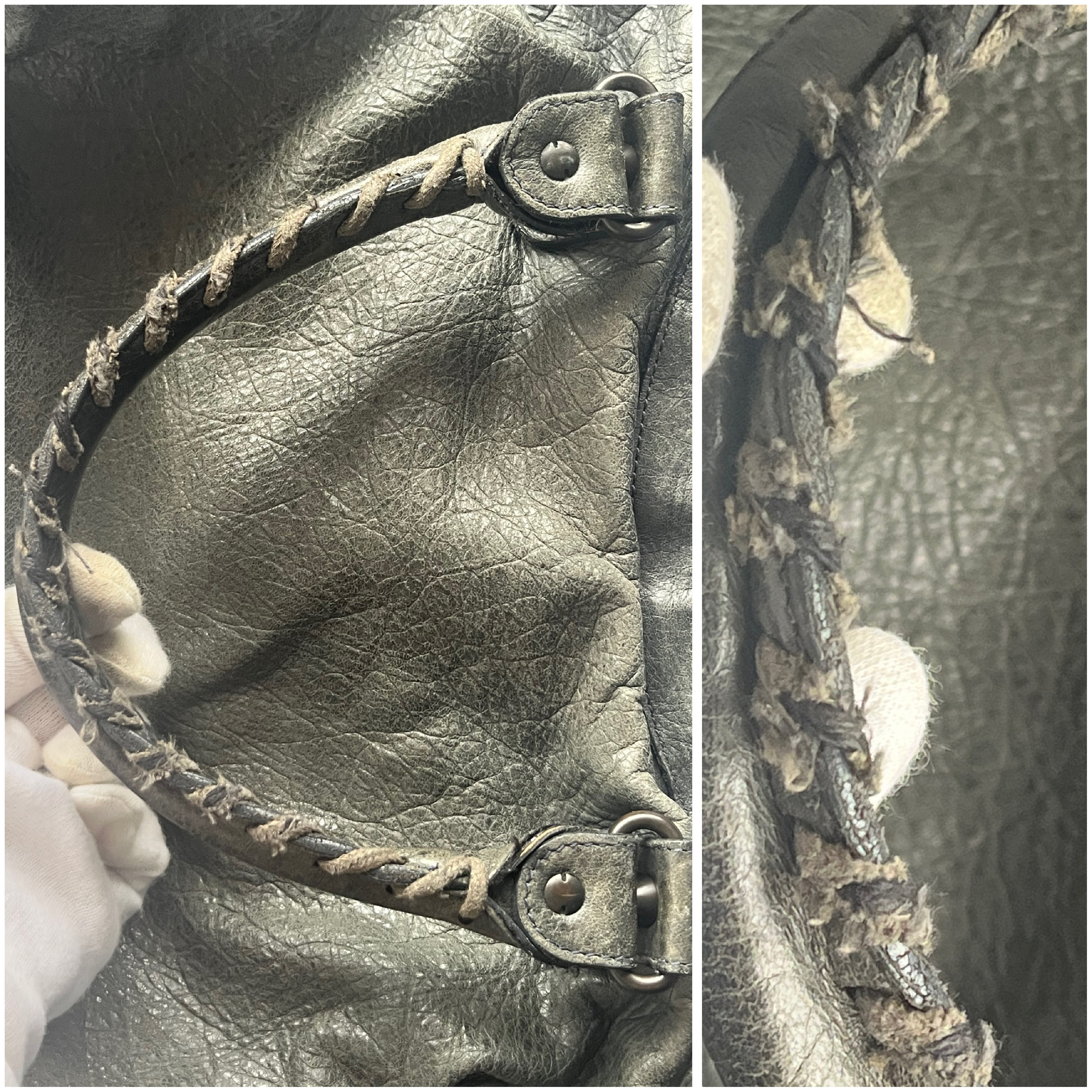 The City Olive Black Shoulder Bag — view 7