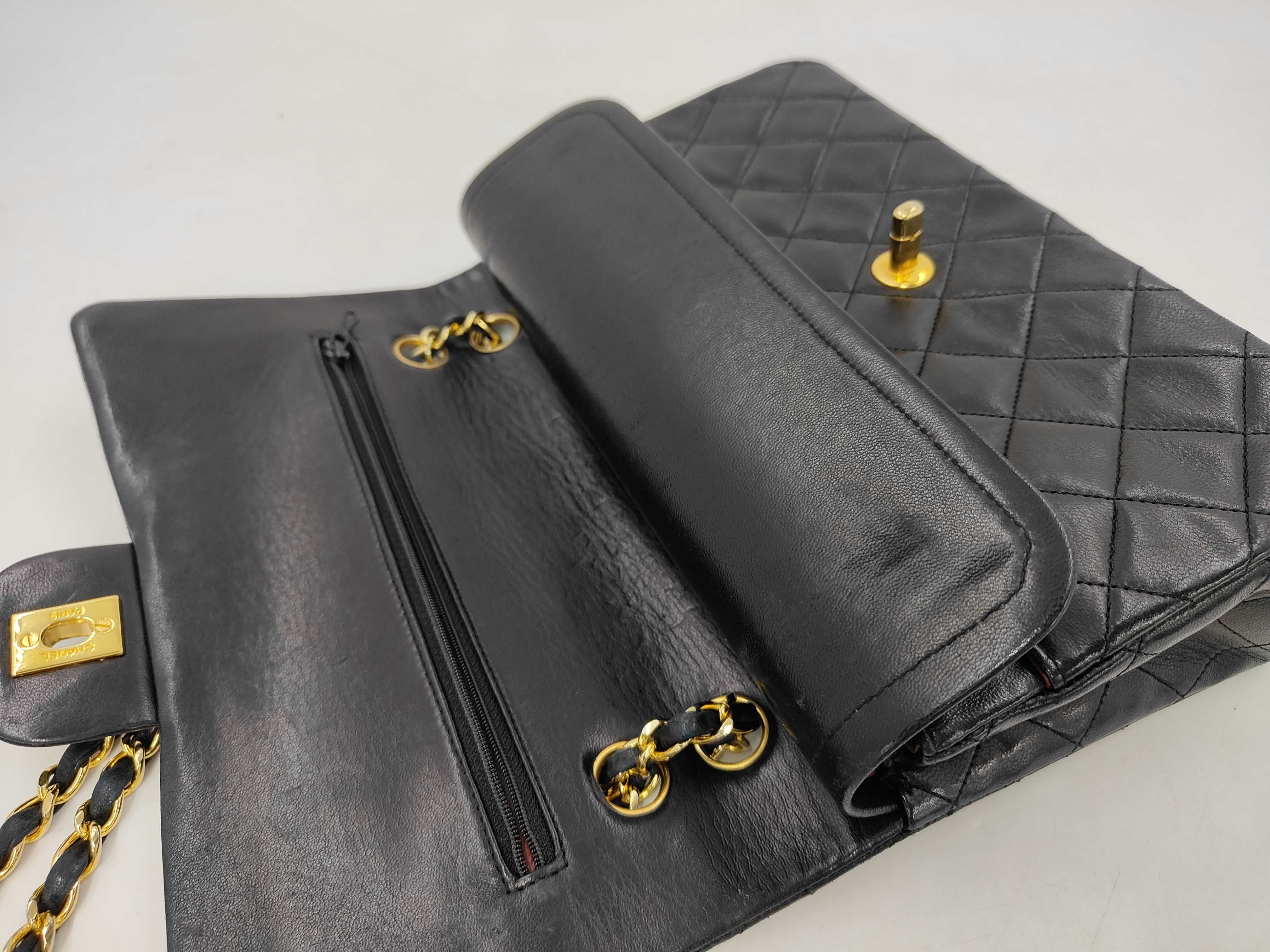 Matelassé 25 Lambskin Double Flap Double Chain Shoulder Bag — view 6