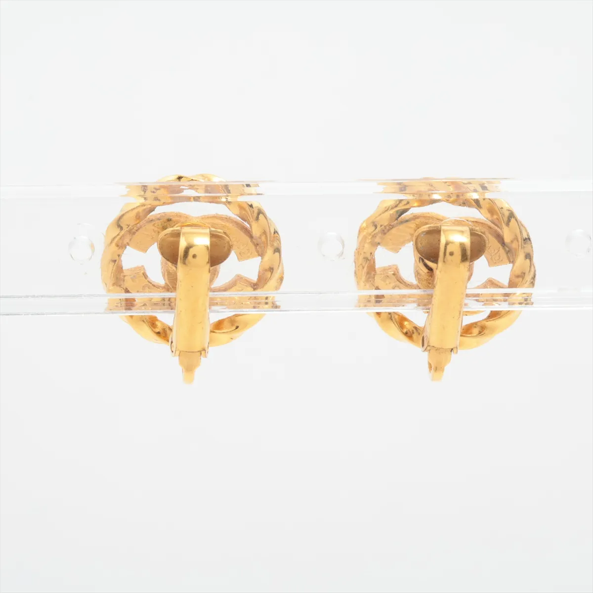 Cocomark 2137 Earrings (for both ears) GP x Rhinestone Gold — view 2