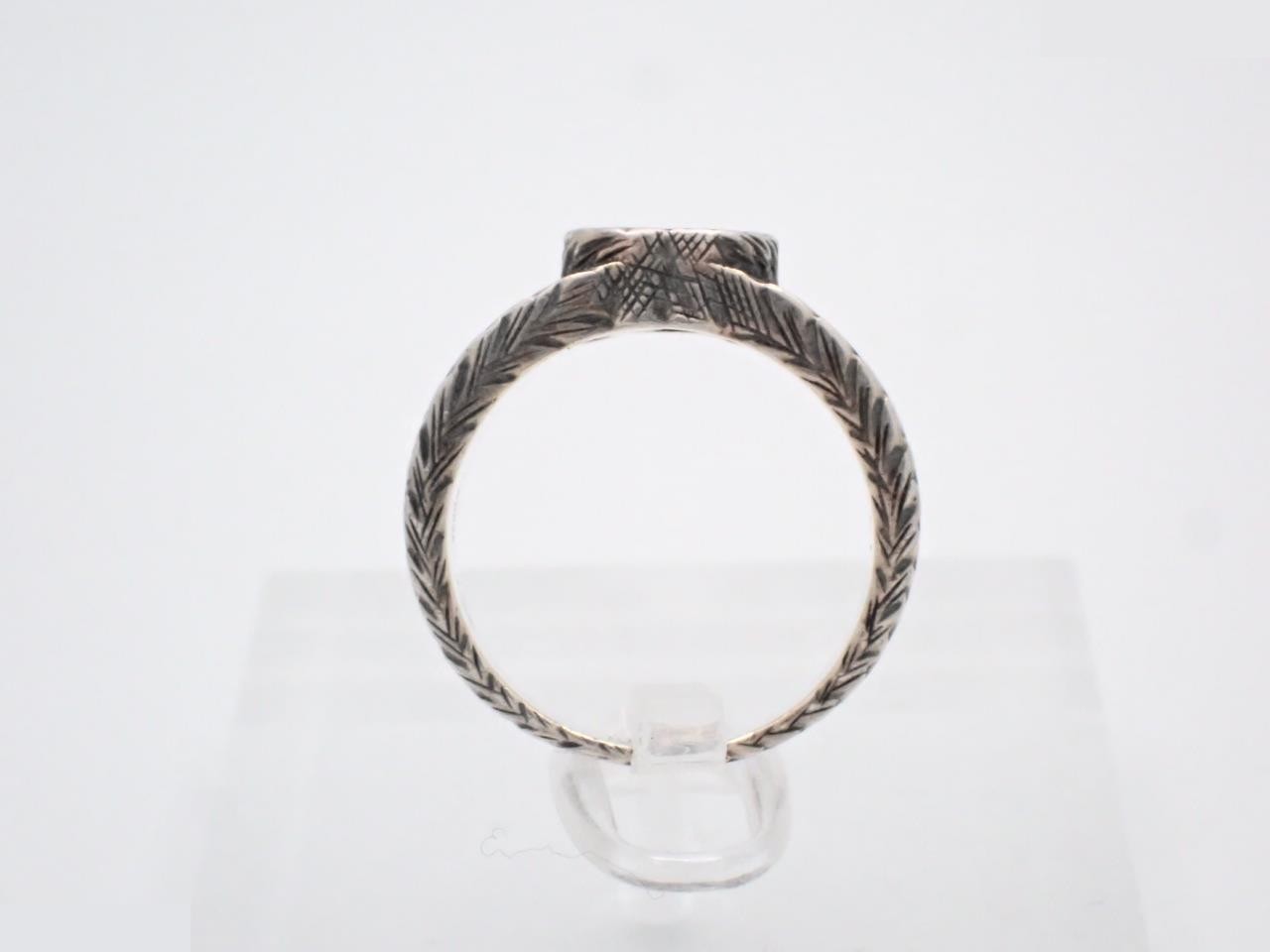 Ring Ag925 6.2g Interlocking G — view 3
