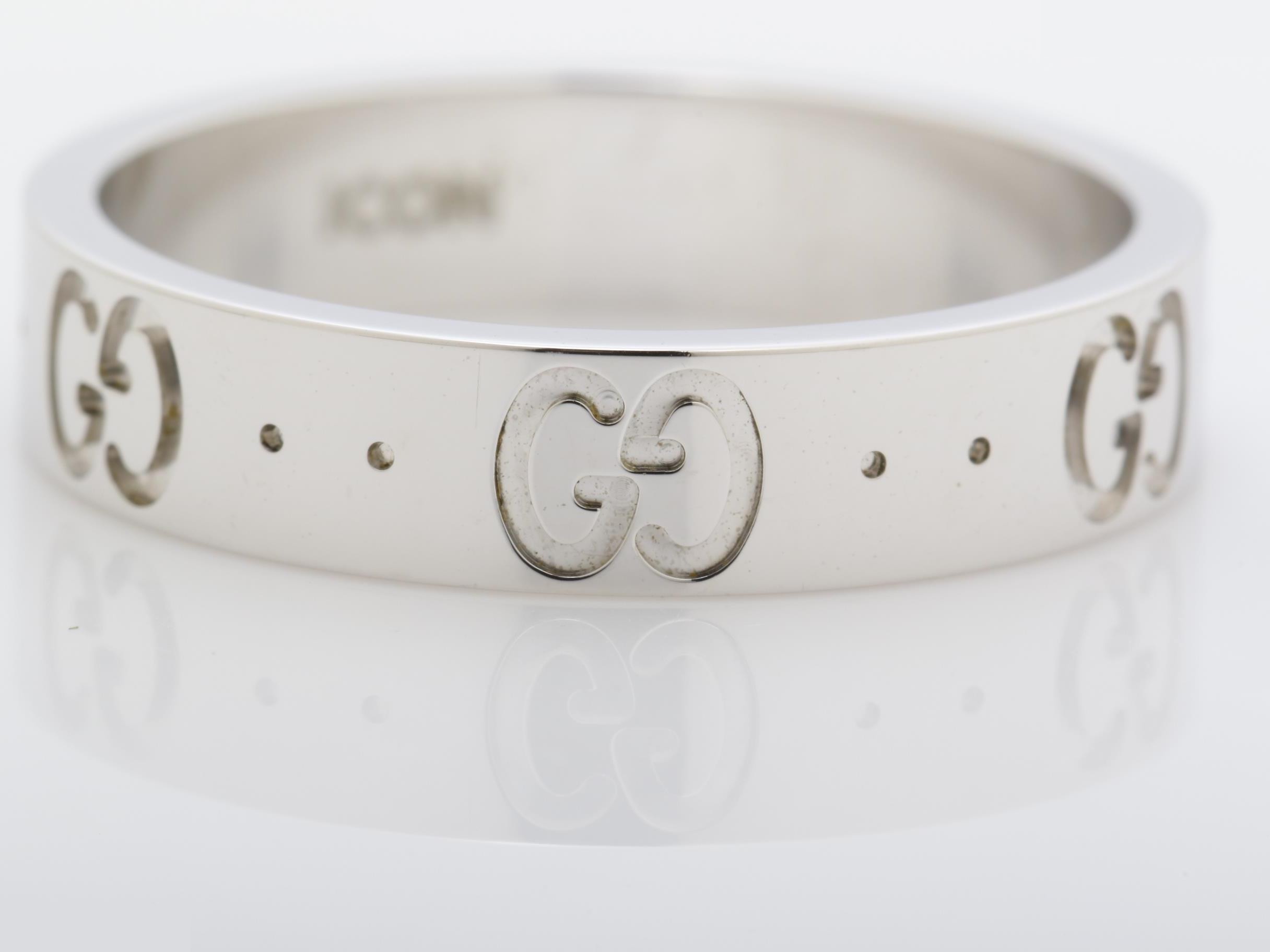 Icon (precious metal) ring, 750WG, 3.6g, size #11 — view 2