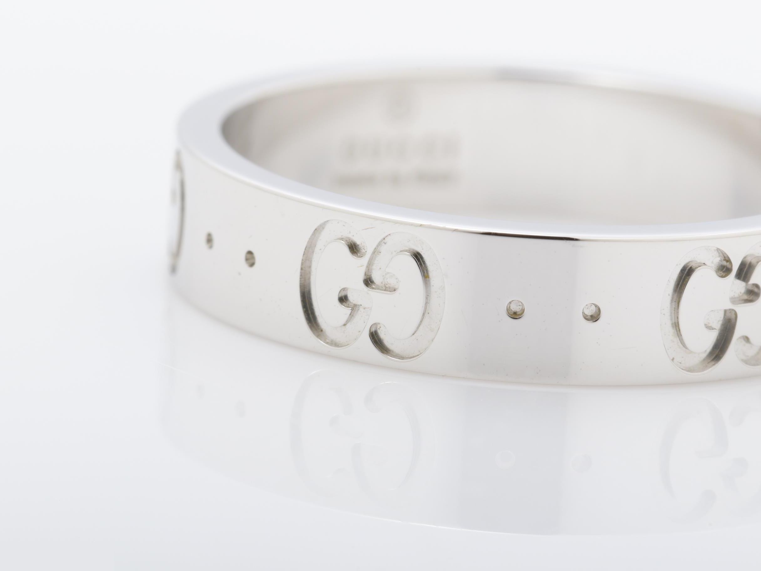 Icon (precious metal) ring, 750WG, 3.6g, size #11 — view 3
