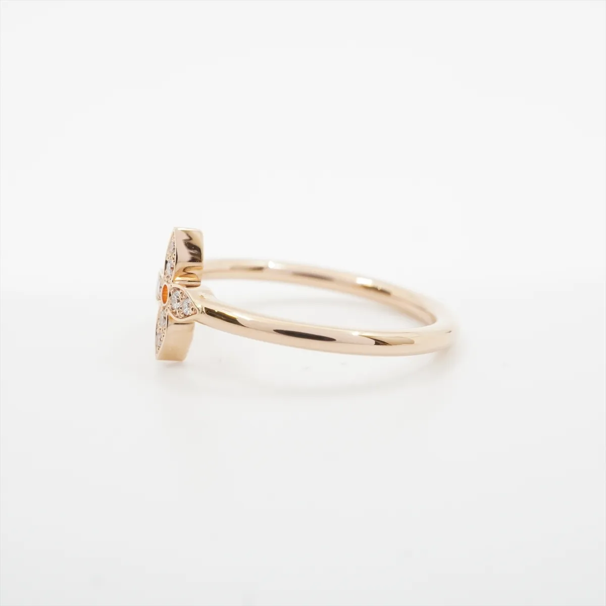 Idylle Blossom Diamond Ring, 750 (PG), 2.5g, #53 / JP size: 12, J87543, — view 4