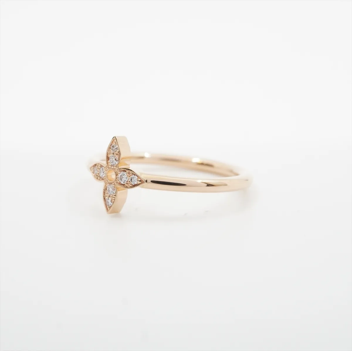 Idylle Blossom Diamond Ring, 750 (PG), 2.5g, #53 / JP size: 12, J87543, — view 7