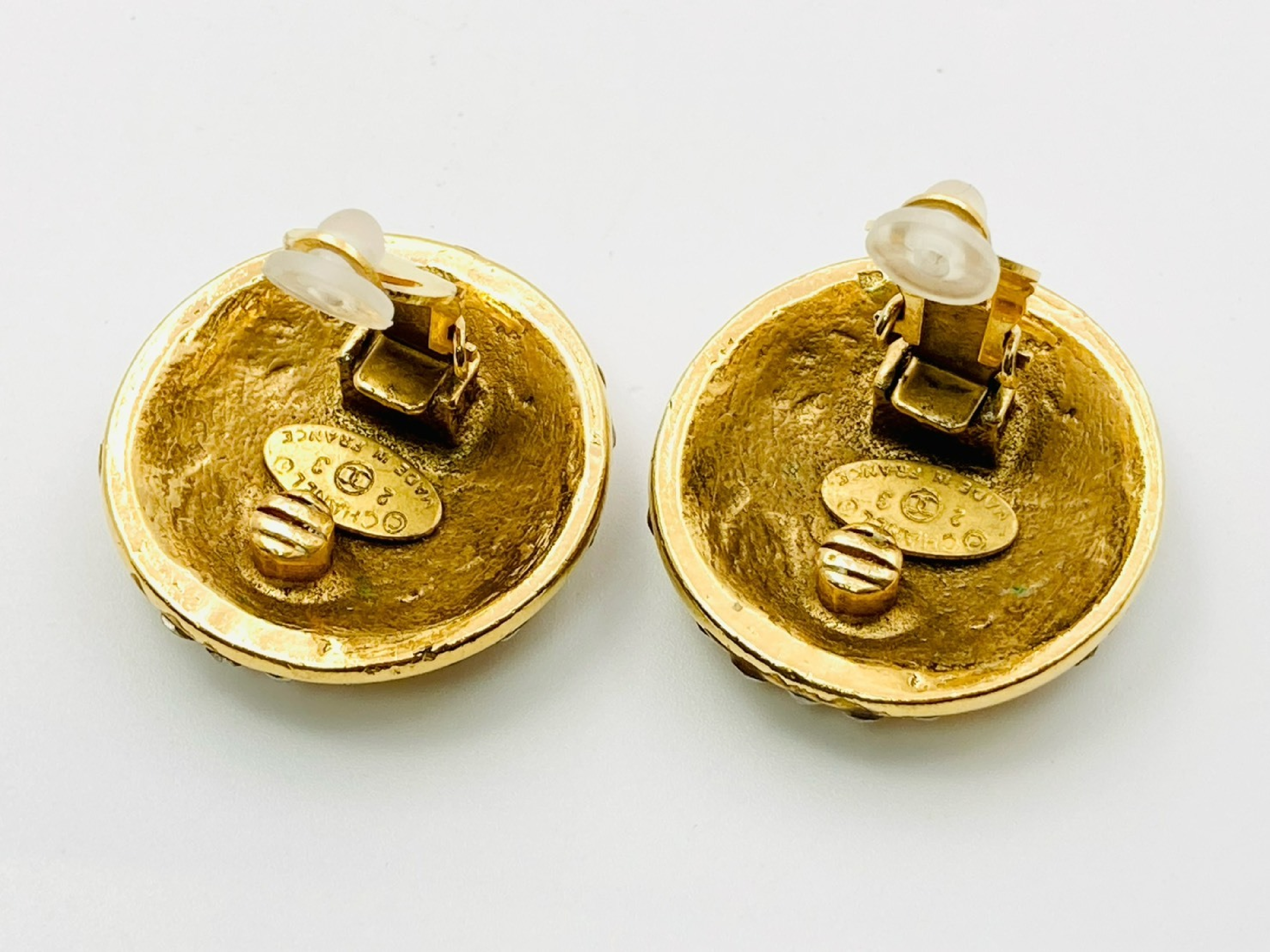 Coco Mark Rhinestone Round Earrings (with comments, 23) Earrings — view 3