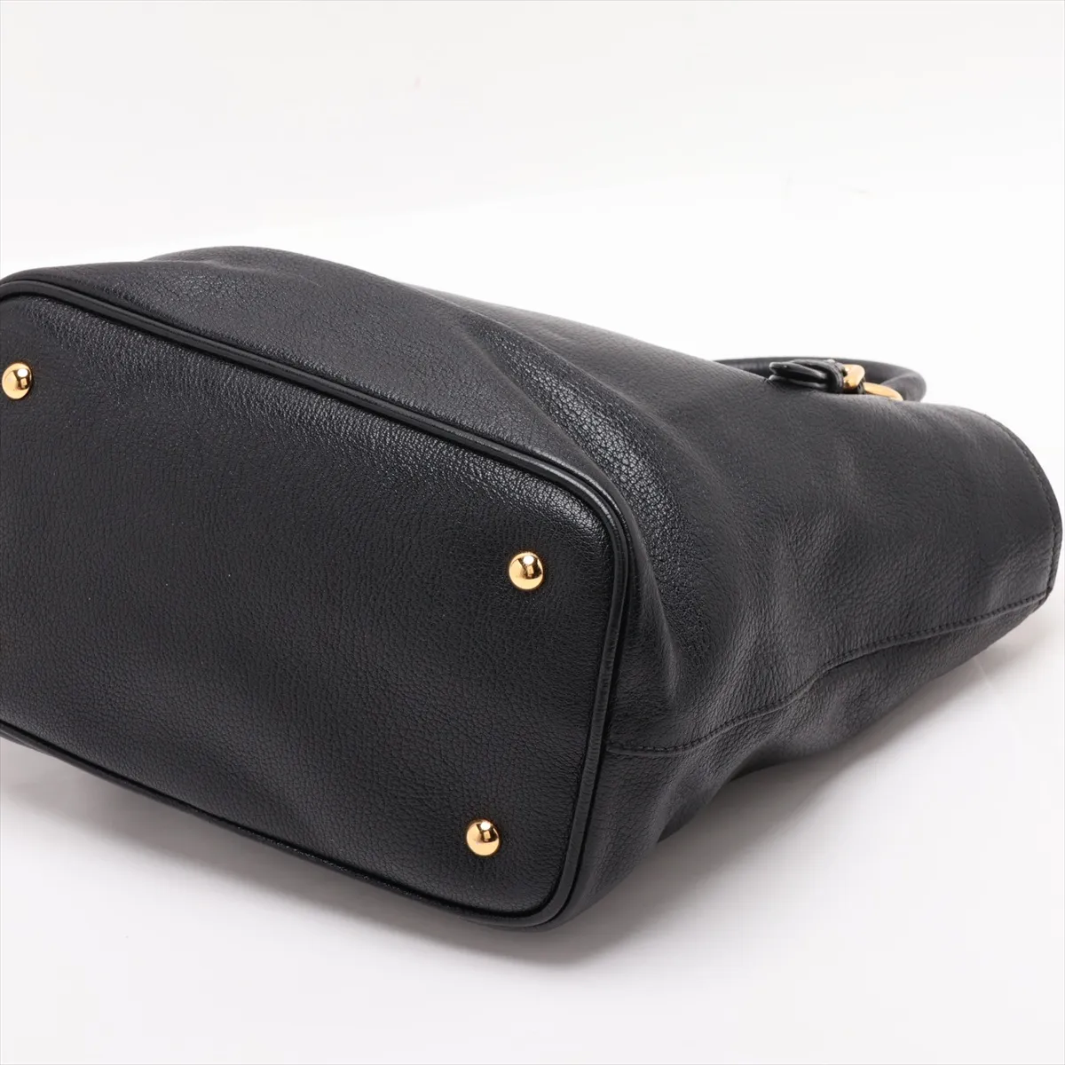 Madras Leather 2-Way Handbag, Black RN0886 — view 3