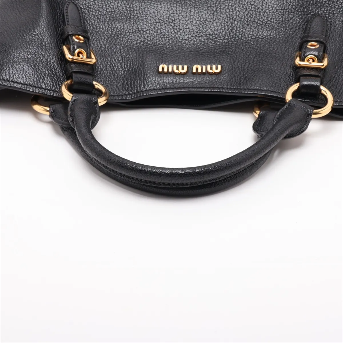 Madras Leather 2-Way Handbag, Black RN0886 — view 5