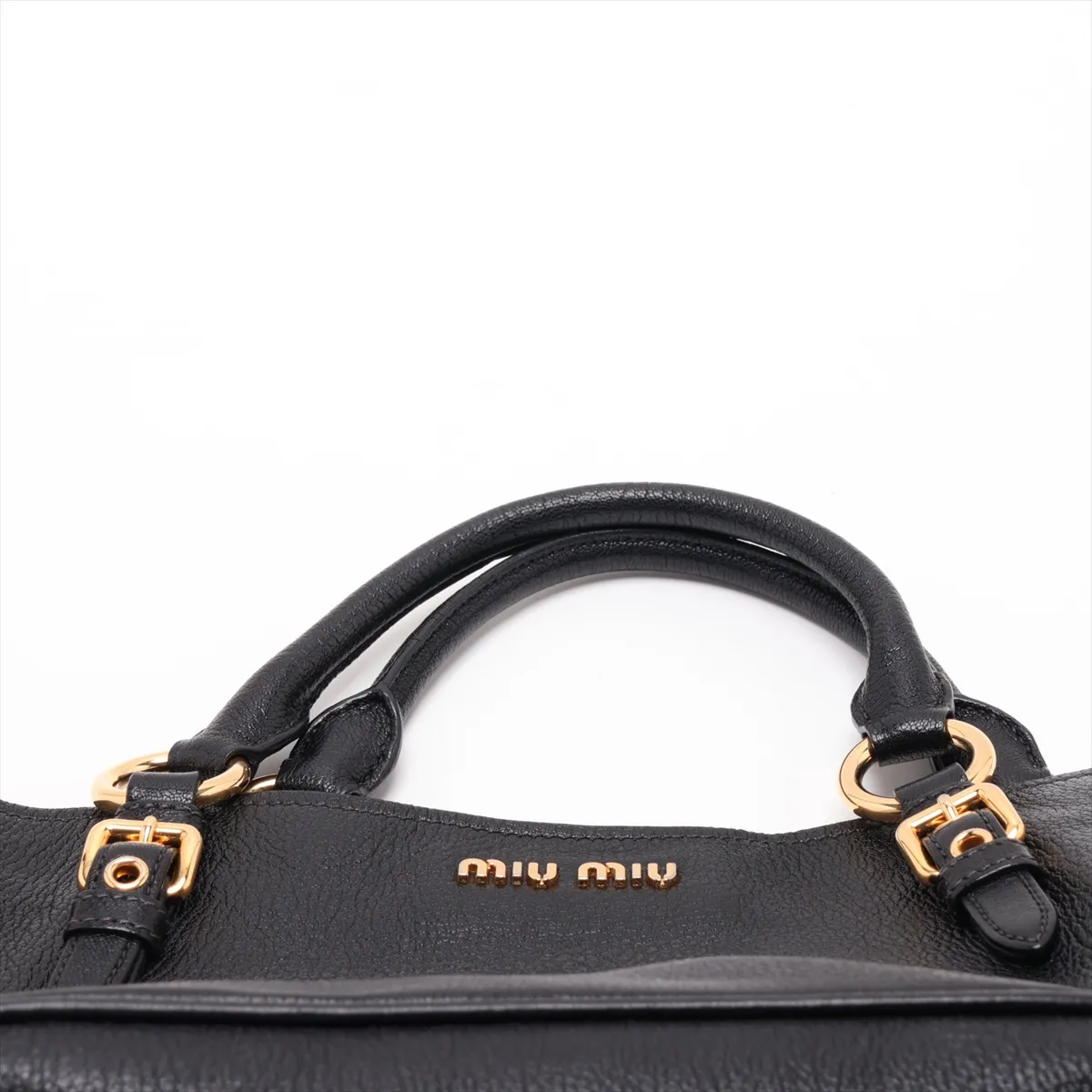Madras Leather 2-Way Handbag, Black RN0886 — view 6
