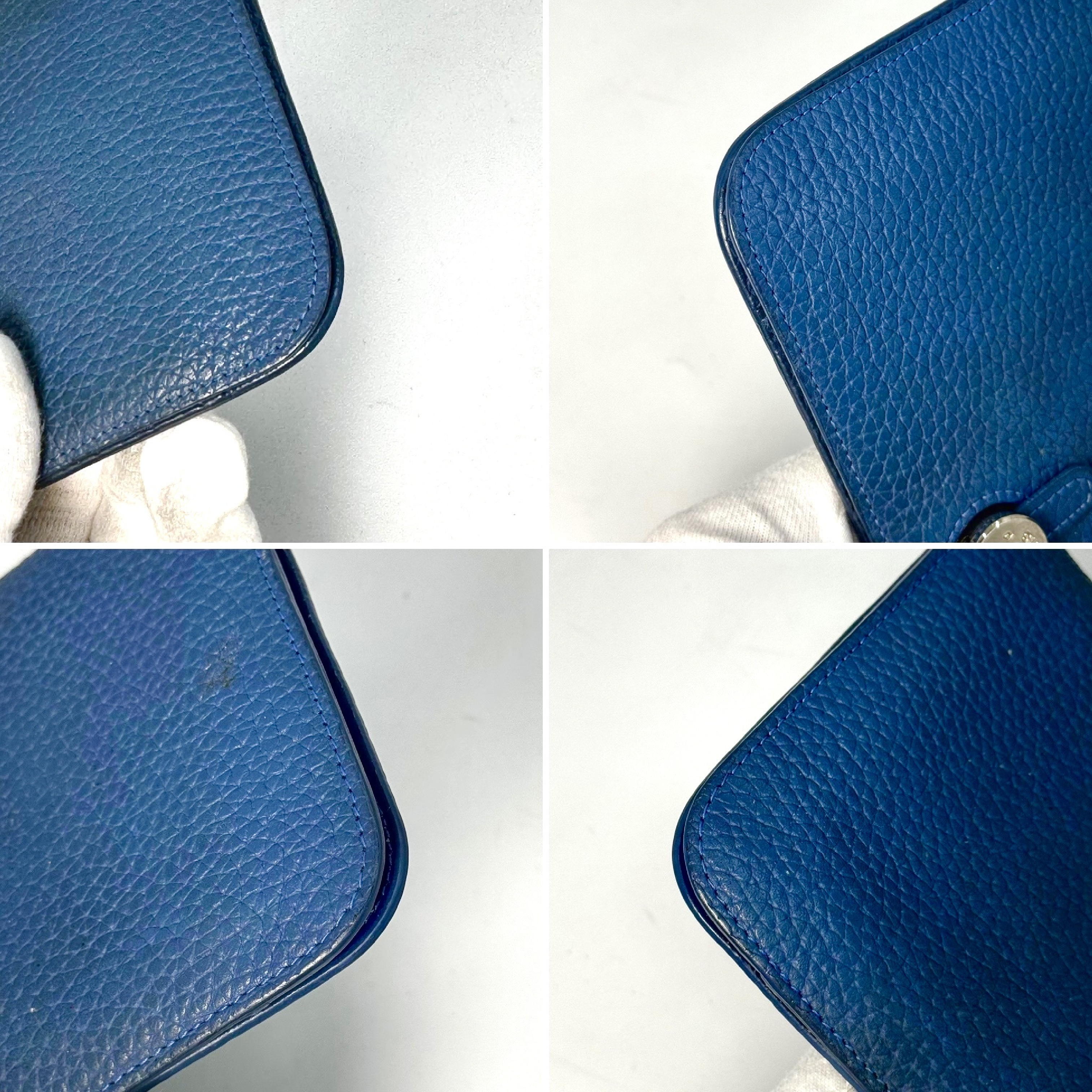 Dogon Hermes Dogon GM Wallet Blue Wallet — view 7
