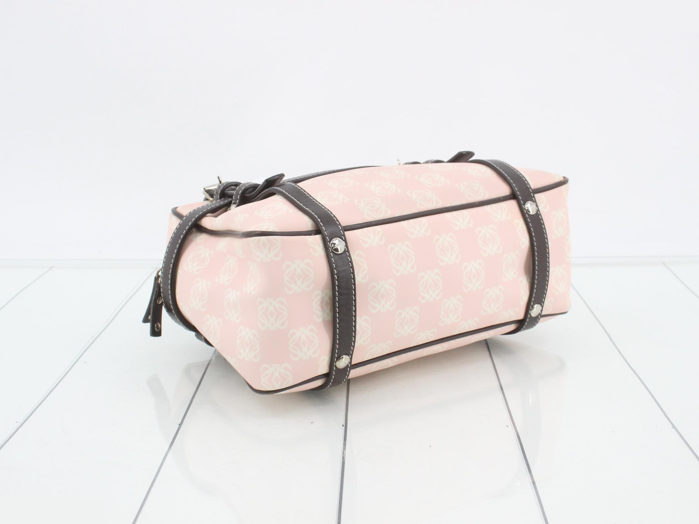 Anagram Handbag Pink PVC — view 5