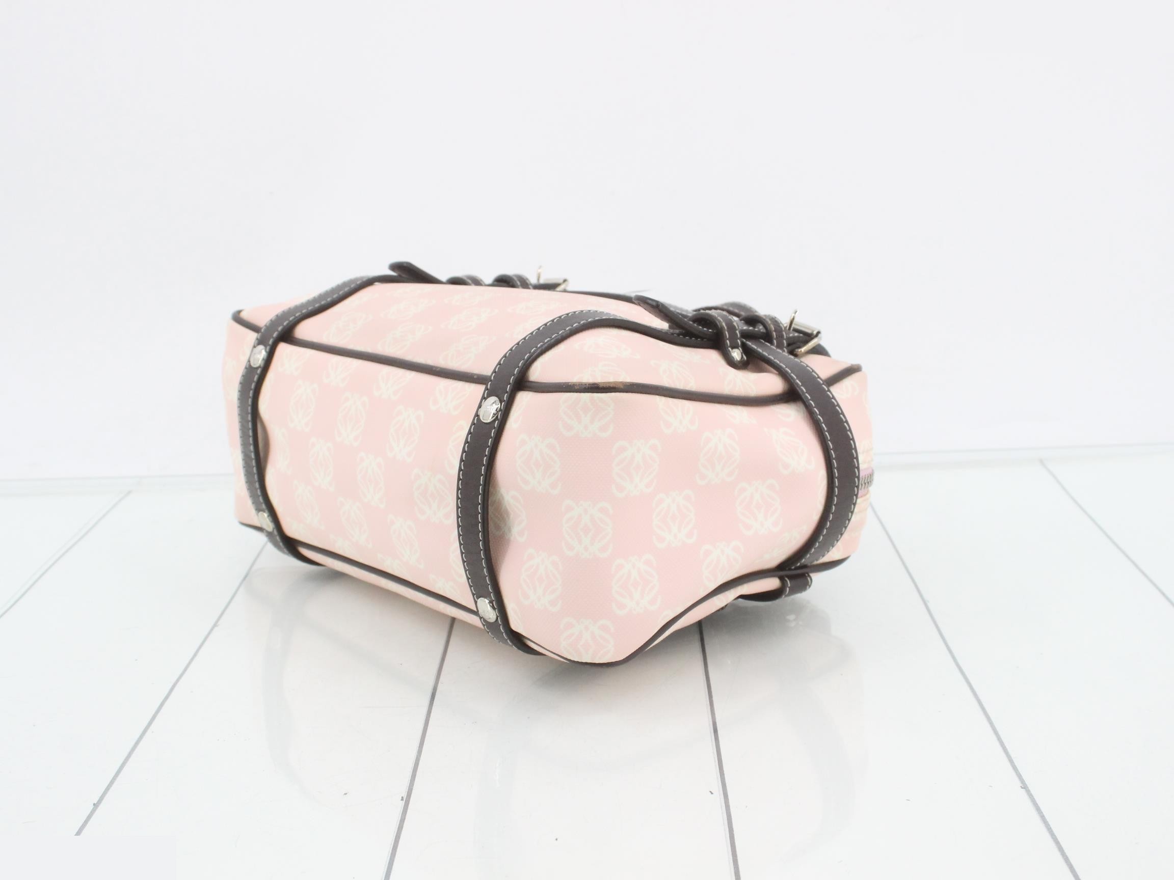 Anagram Handbag Pink PVC — view 6
