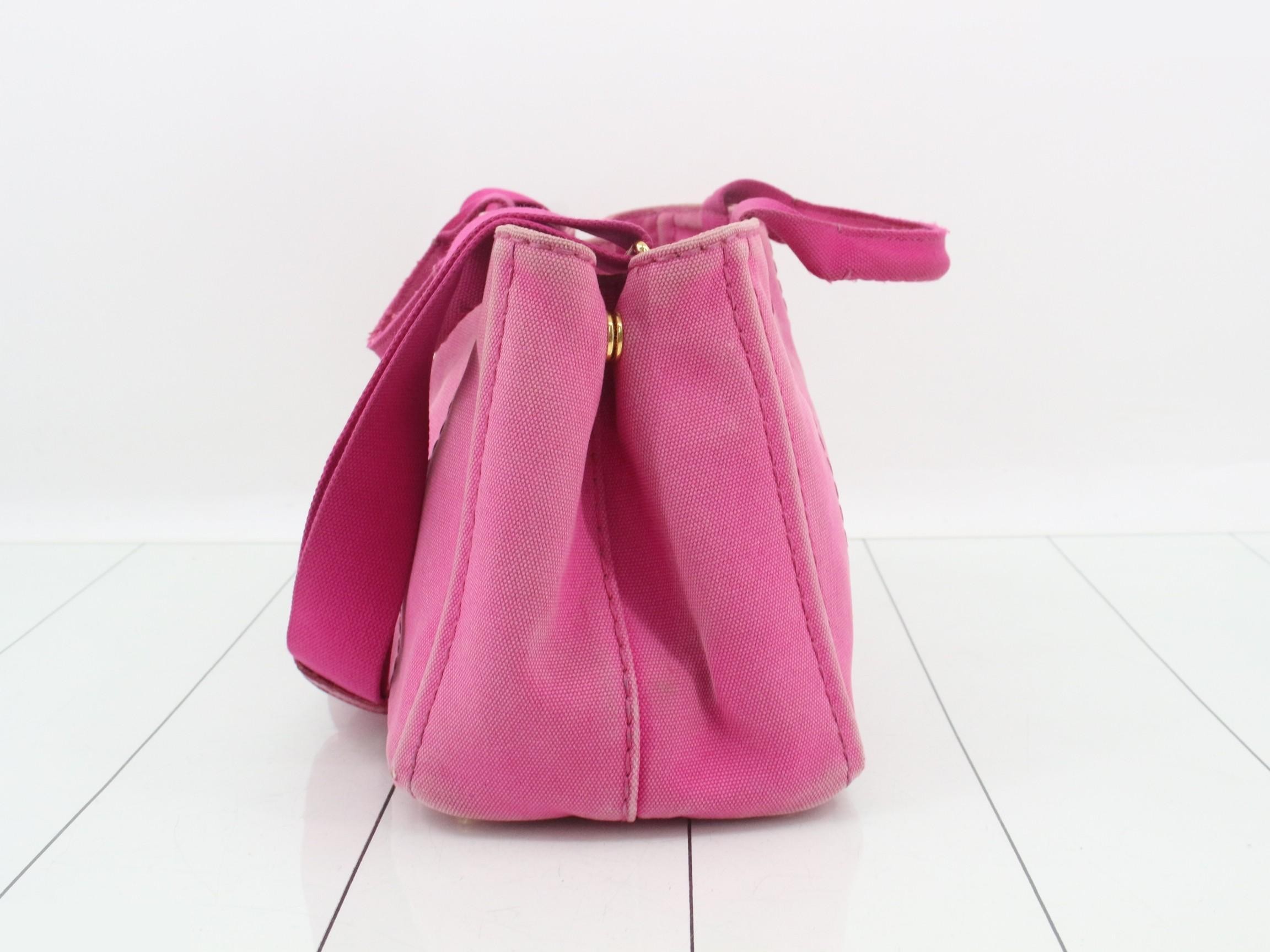 Canapa Mini 2-Way Handbag, Pink — view 3