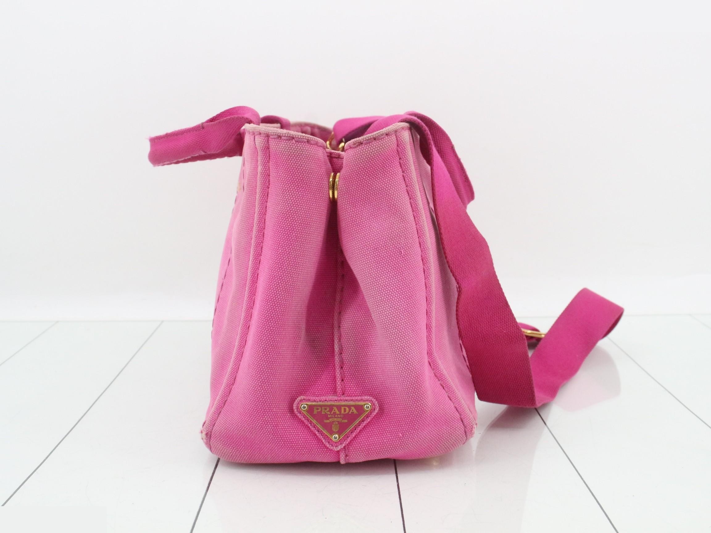 Canapa Mini 2-Way Handbag, Pink — view 4