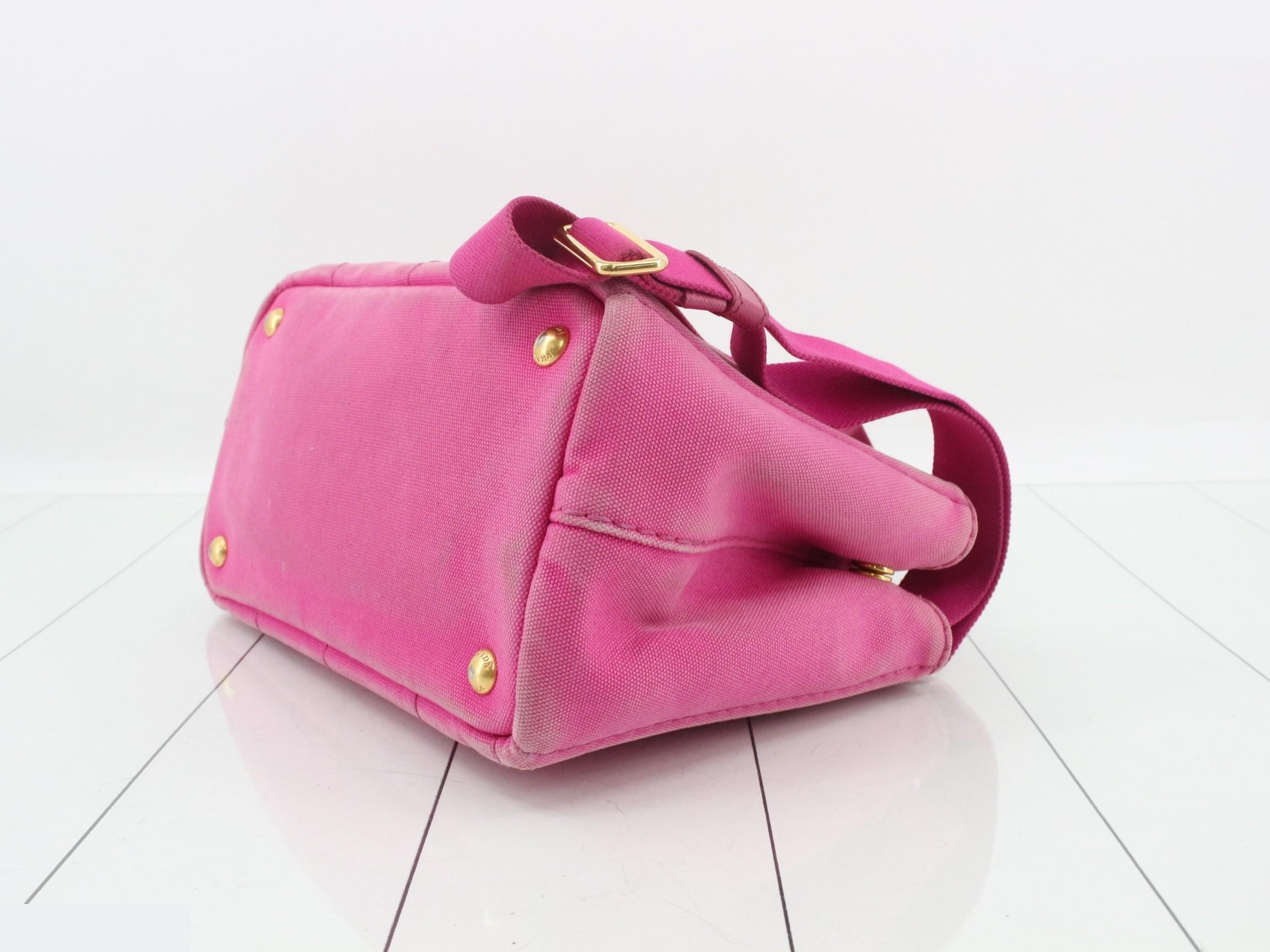 Canapa Mini 2-Way Handbag, Pink — view 6