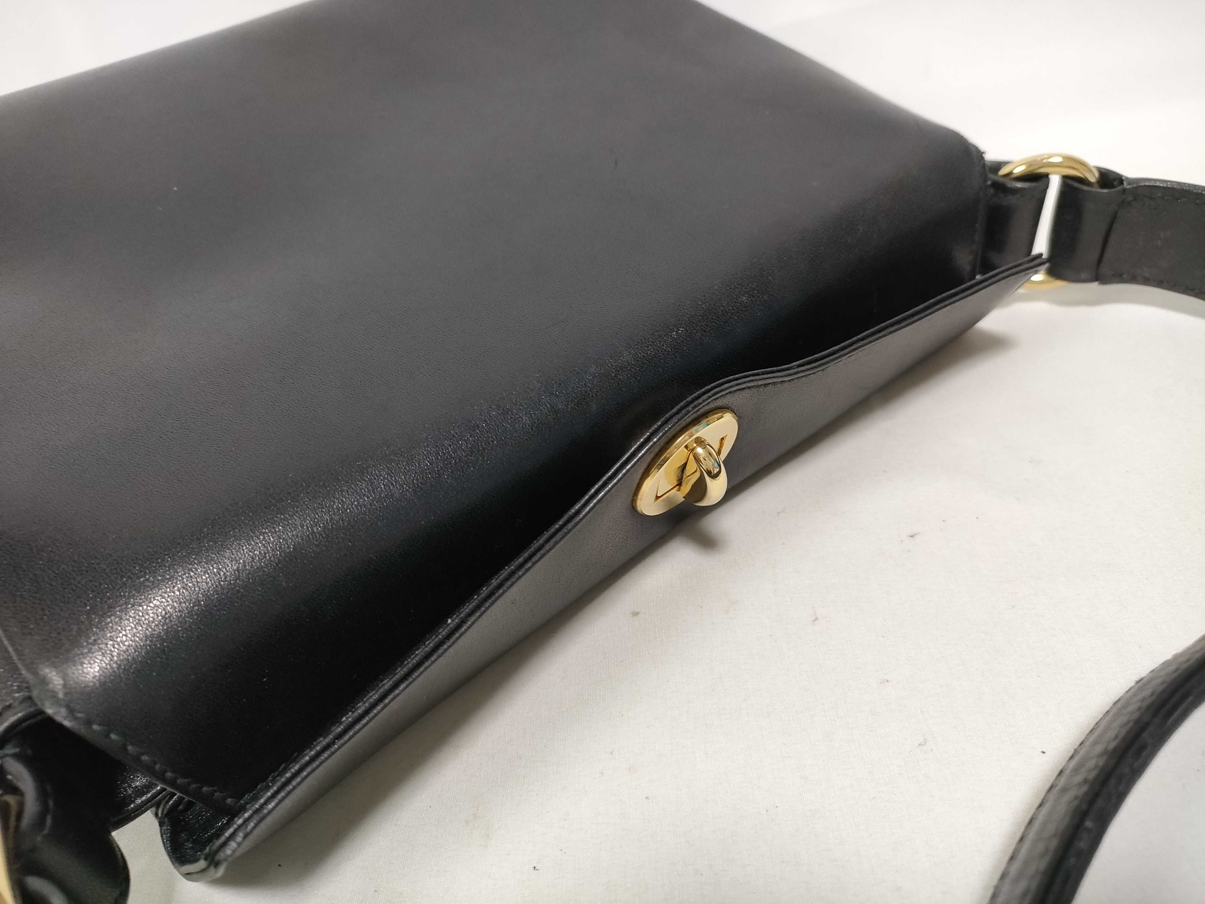 Handbag Turnlock Leather Black Handbag — view 12