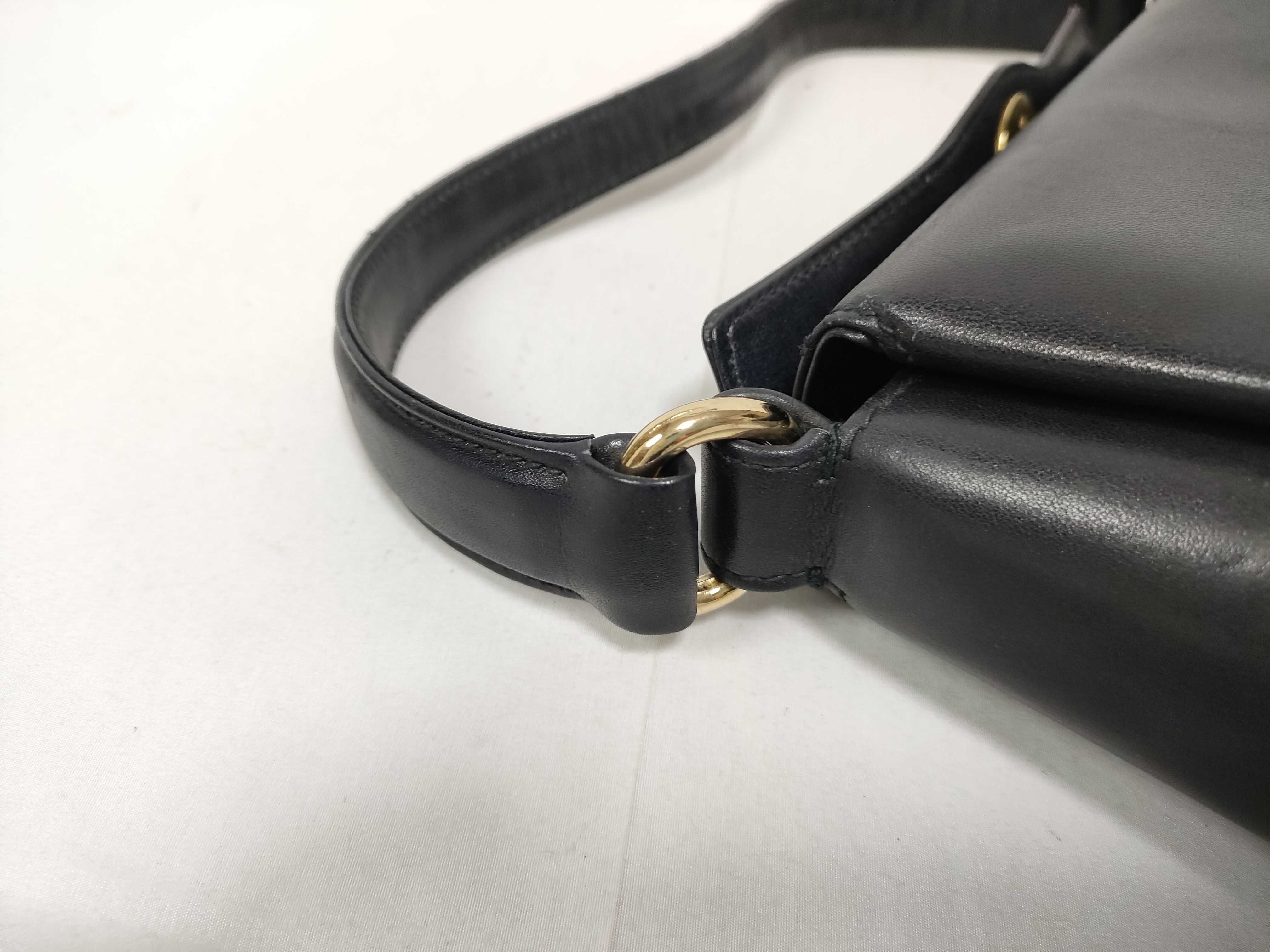 Handbag Turnlock Leather Black Handbag — view 8