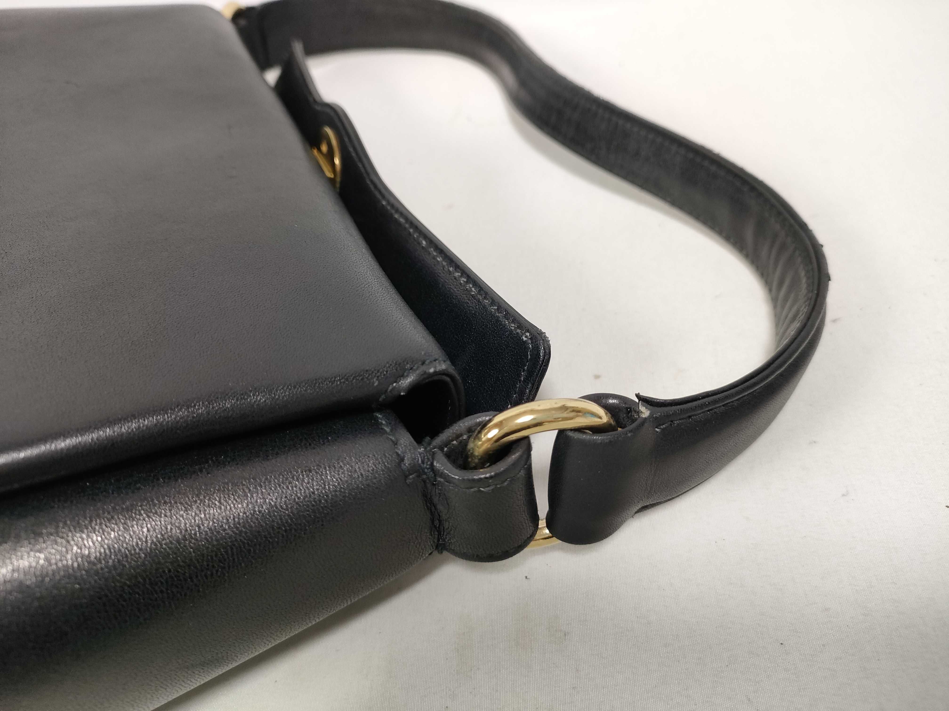 Handbag Turnlock Leather Black Handbag — view 9