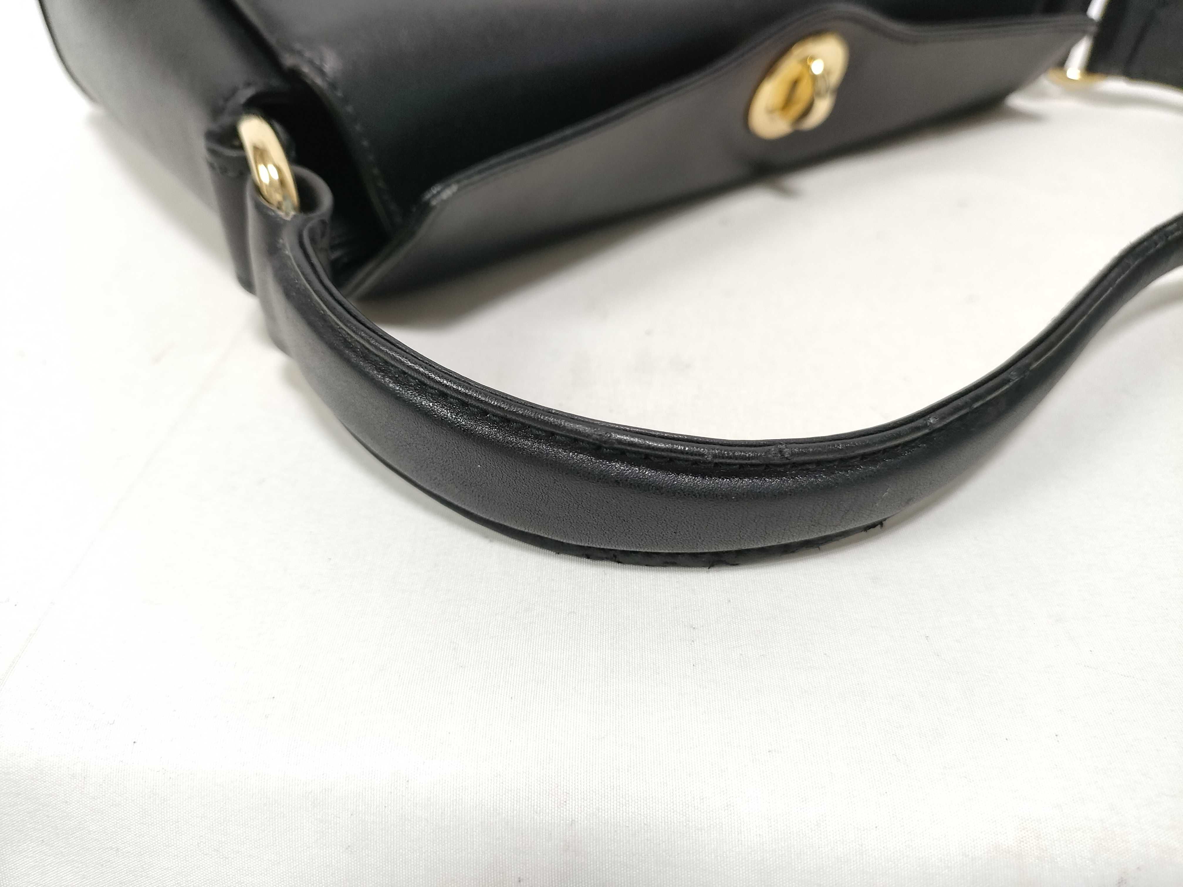Handbag Turnlock Leather Black Handbag — view 10