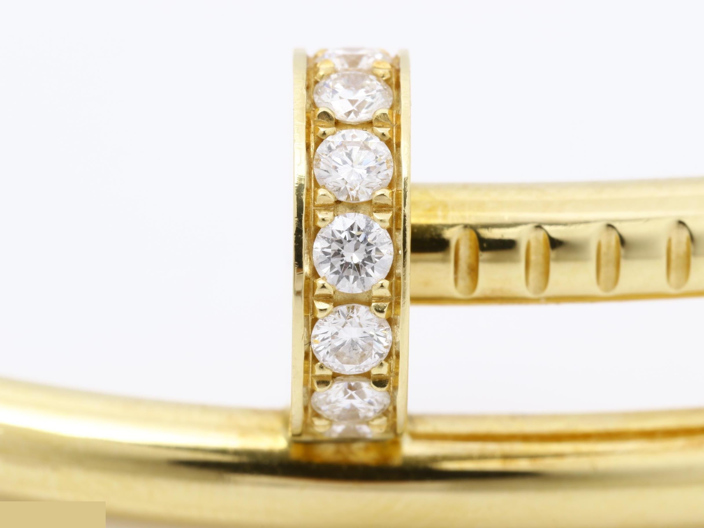 Juste un Clou bracelet/bangle (metal), 750YG, diamonds — view 2