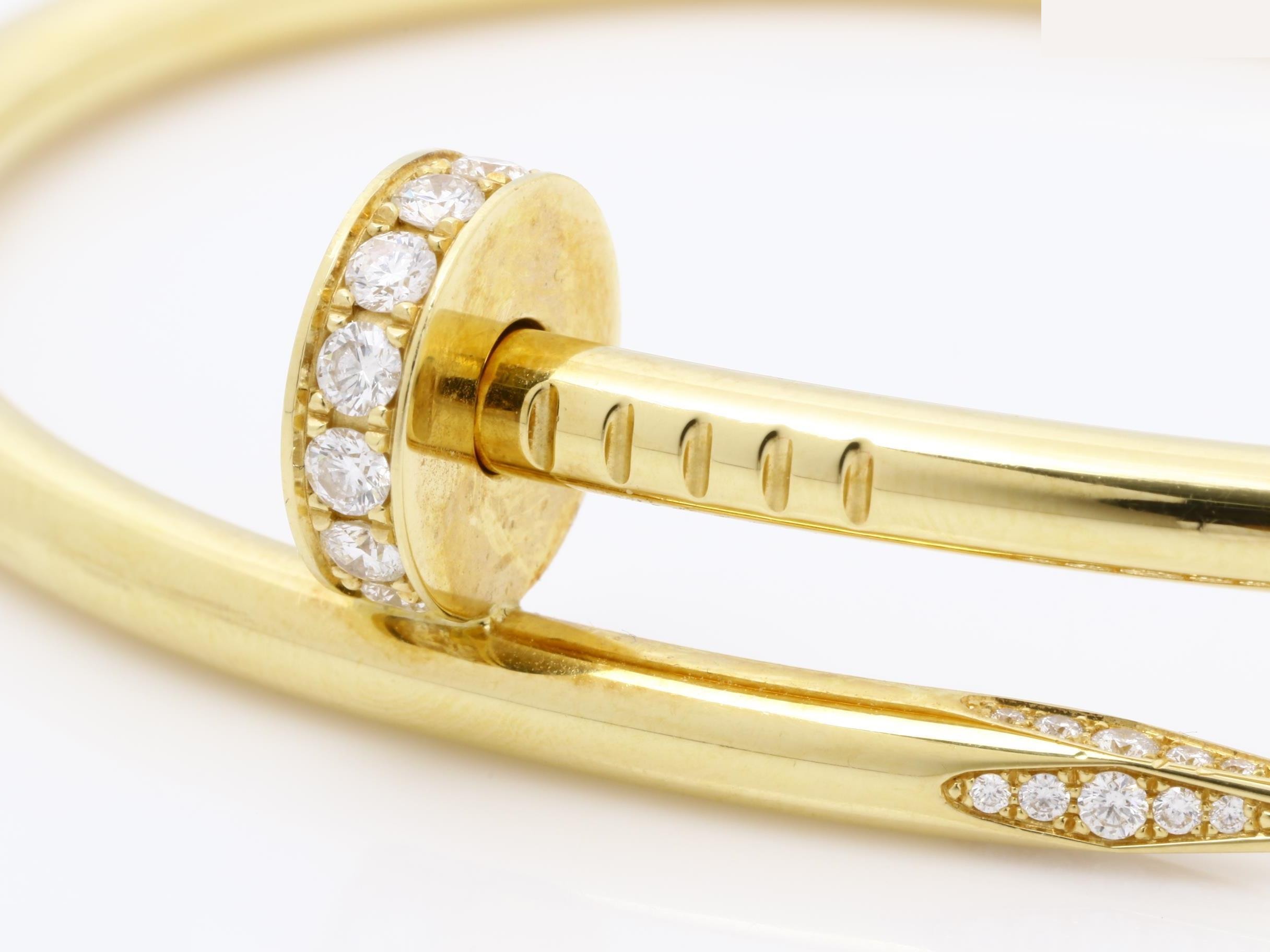 Juste un Clou bracelet/bangle (metal), 750YG, diamonds — view 5