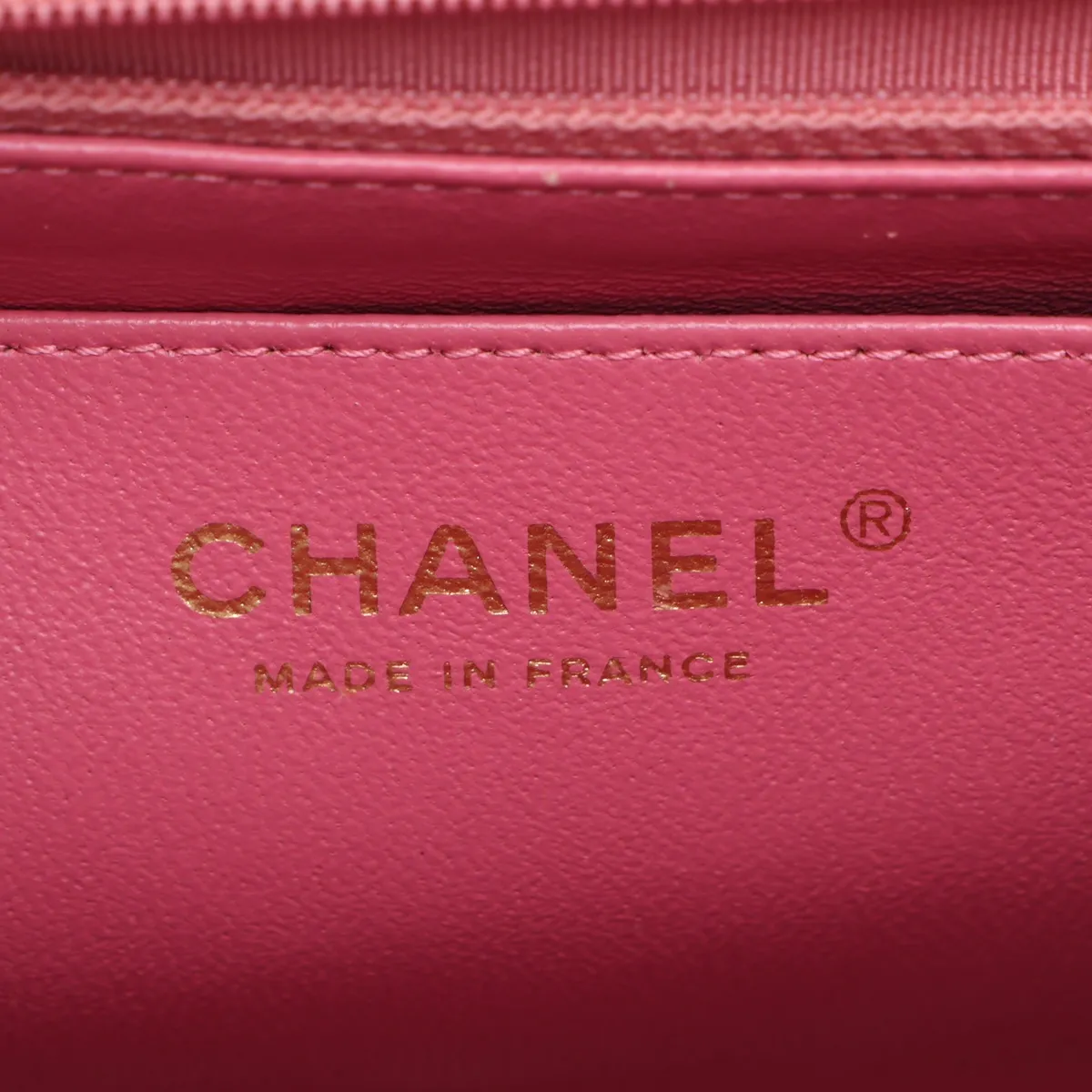 Matelassé Lambskin Single Flap Double Chain Bag, Camellia Pearl Pink Gold Hardware, 19203364, serial number in the 19 range. — view 11